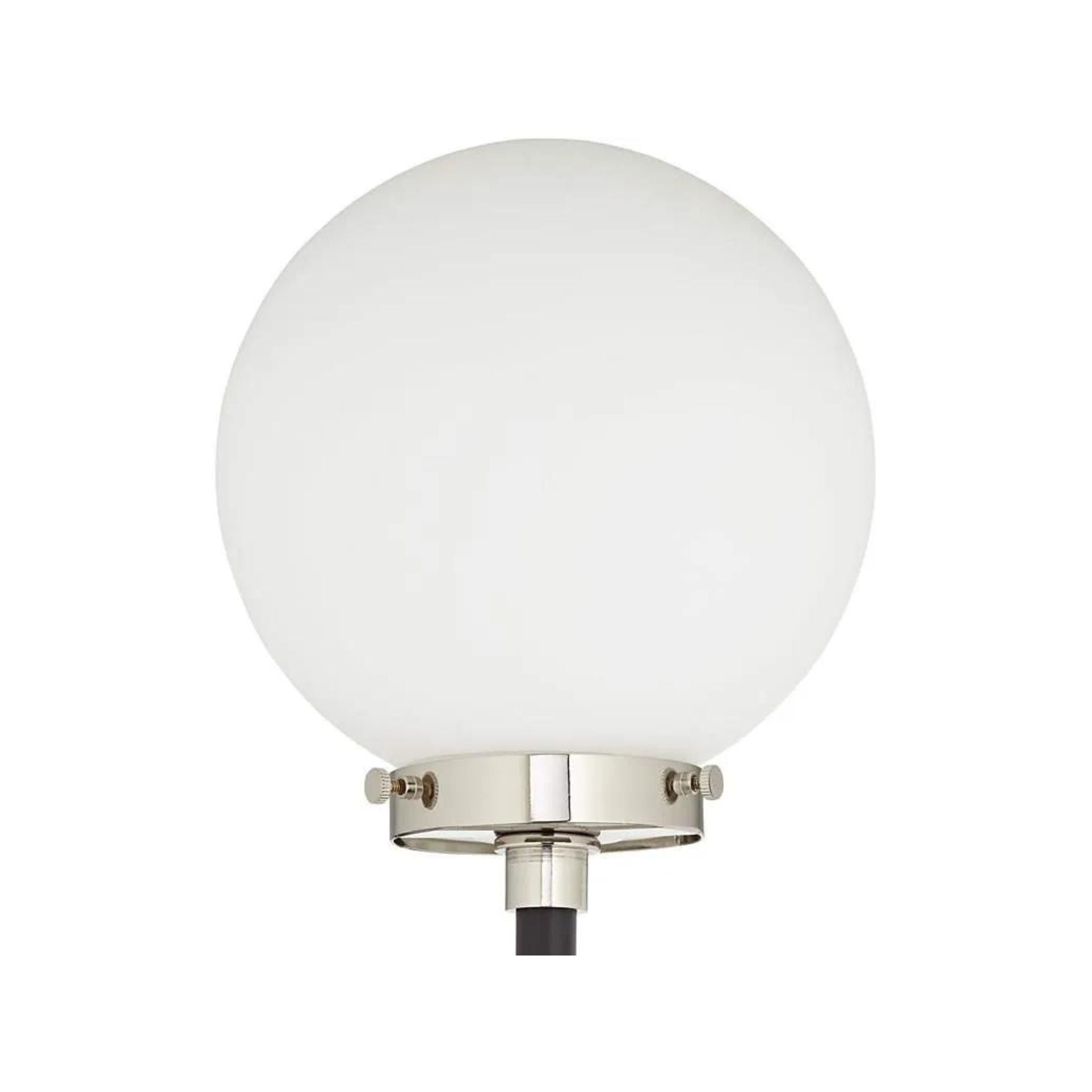 Black and Nickel 3-Lite Globe Floor Lamp With LED Bulbs 68"H