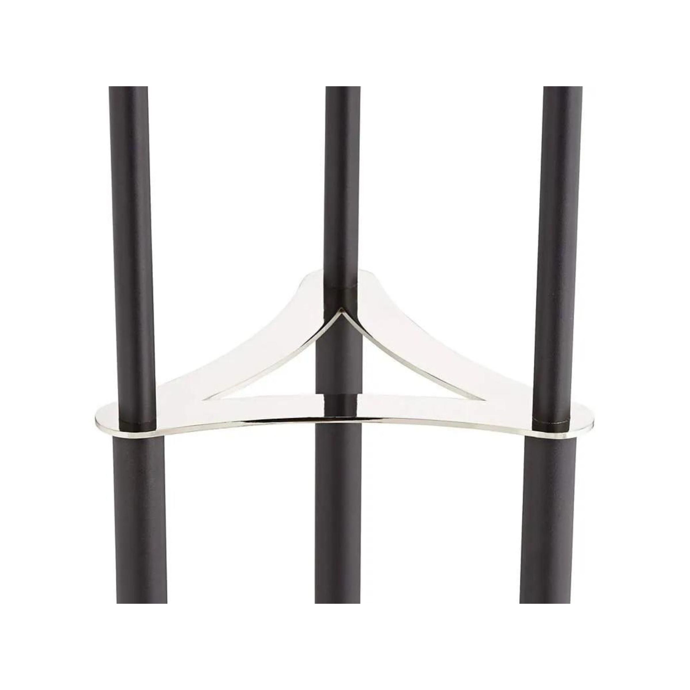 Black and Nickel 3-Lite Globe Floor Lamp With LED Bulbs 68"H