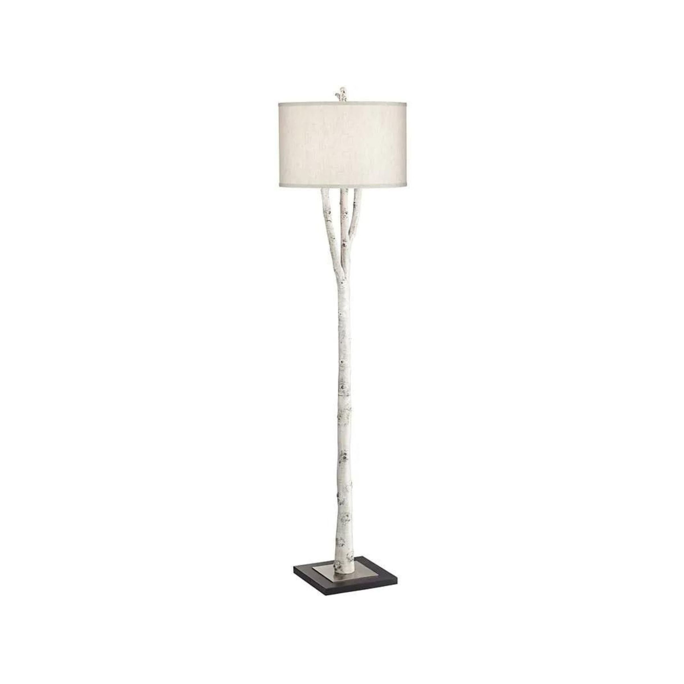 Faux Birch Tree Floor Lamp 68.5"H
