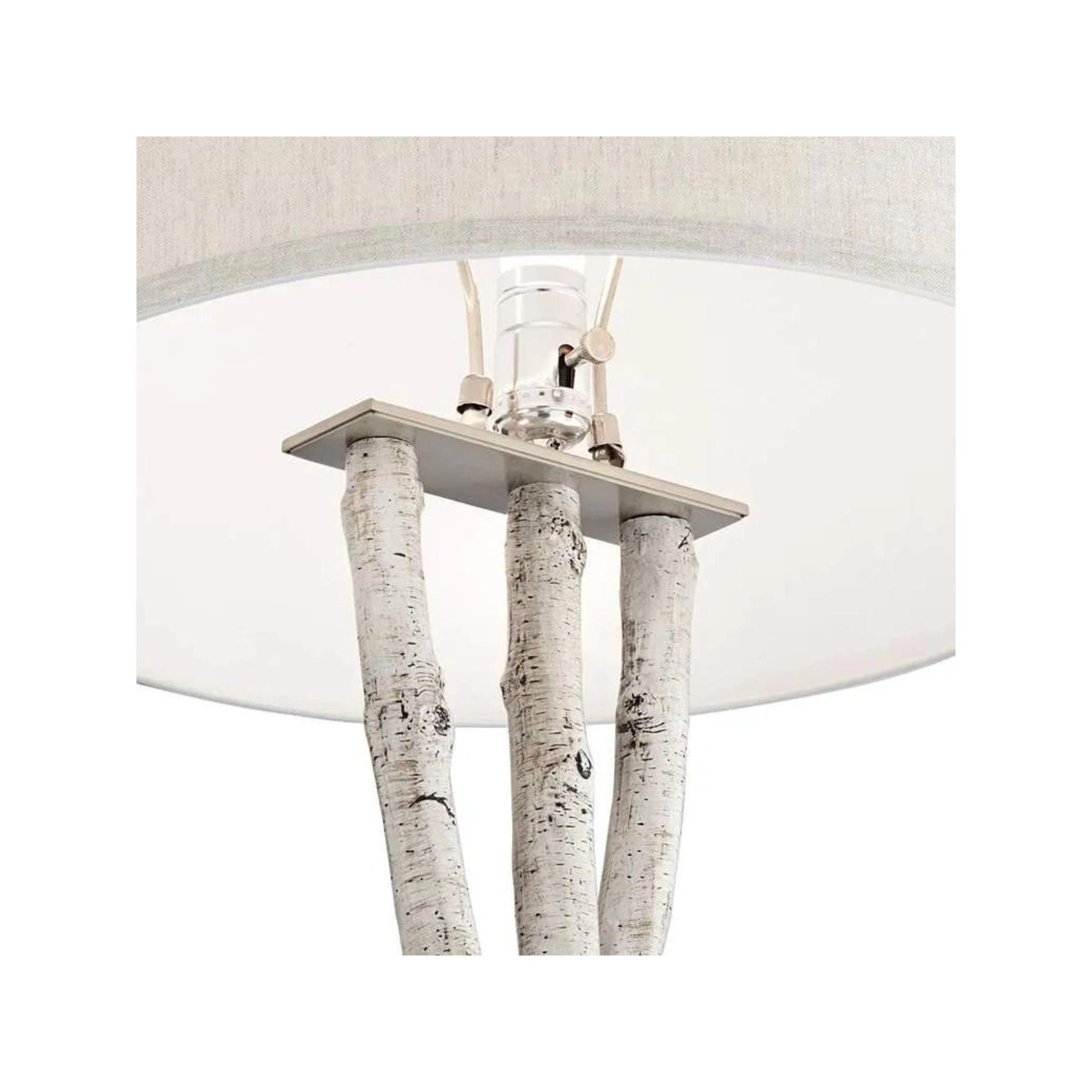 Faux Birch Tree Floor Lamp 68.5"H