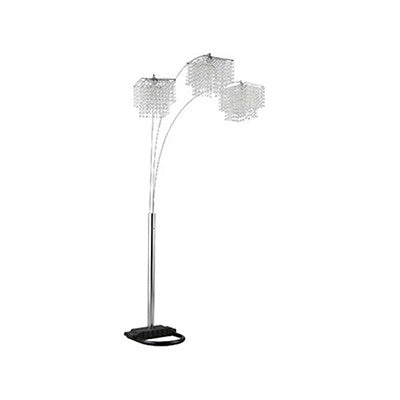Bling Floor Arc Lamp 84"H
