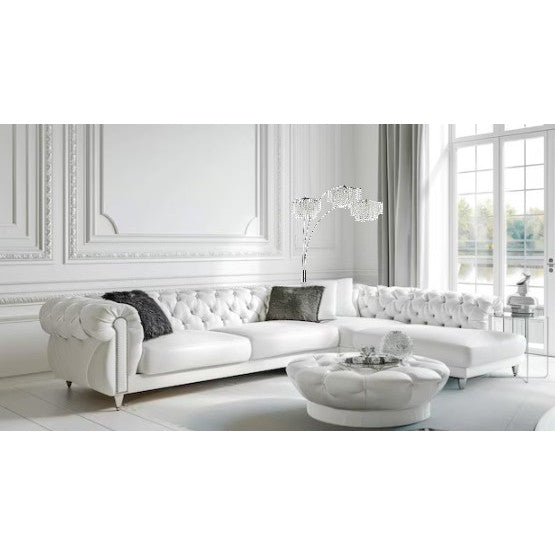 Bling Floor Arc Lamp 84"H