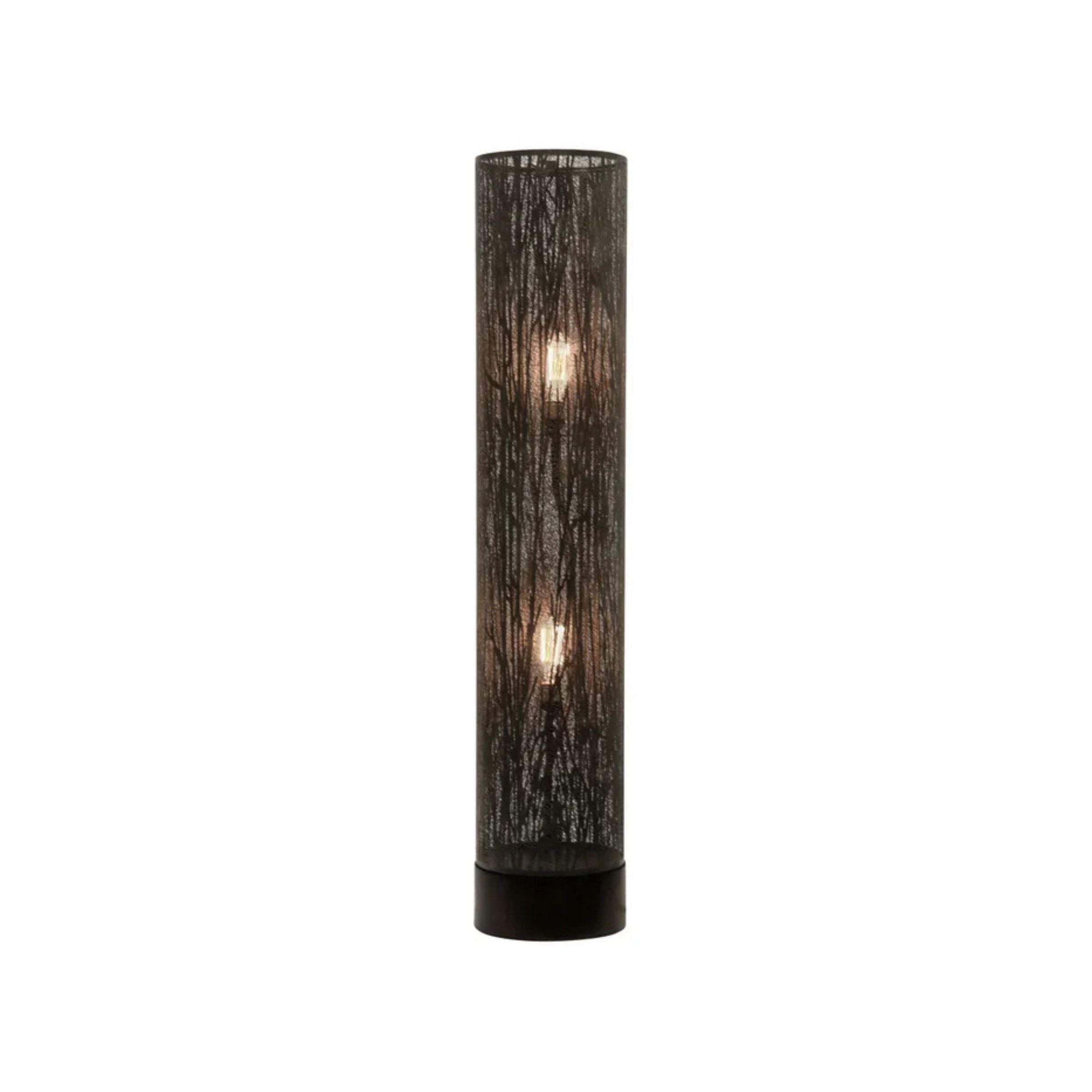 Metal Screen Floor Lamp 50"H