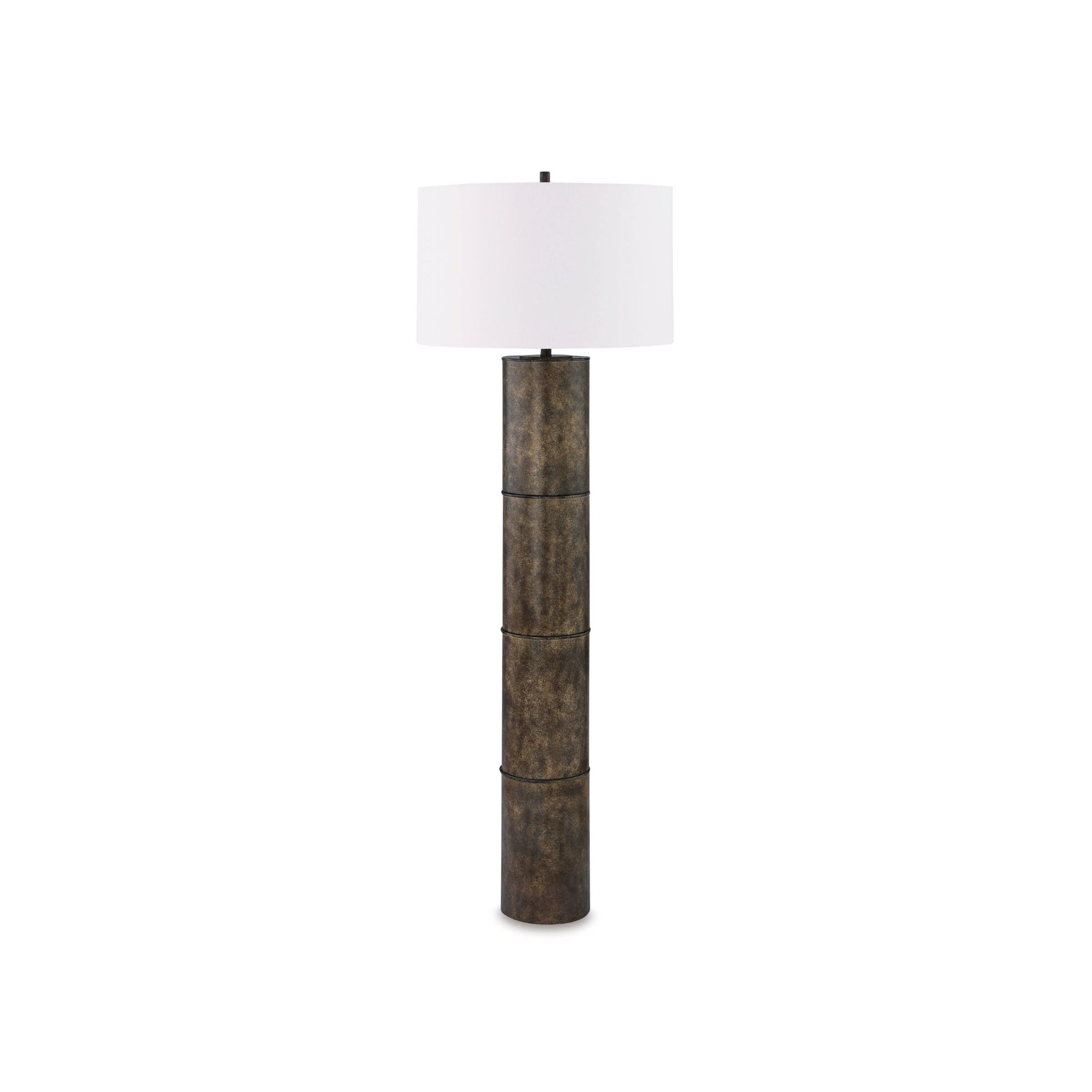 Bronze Metal Floor Lamp 65.5"H