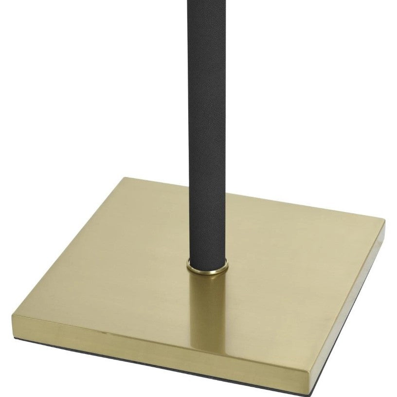Black and Brass Finish Floor Lamp 63"H