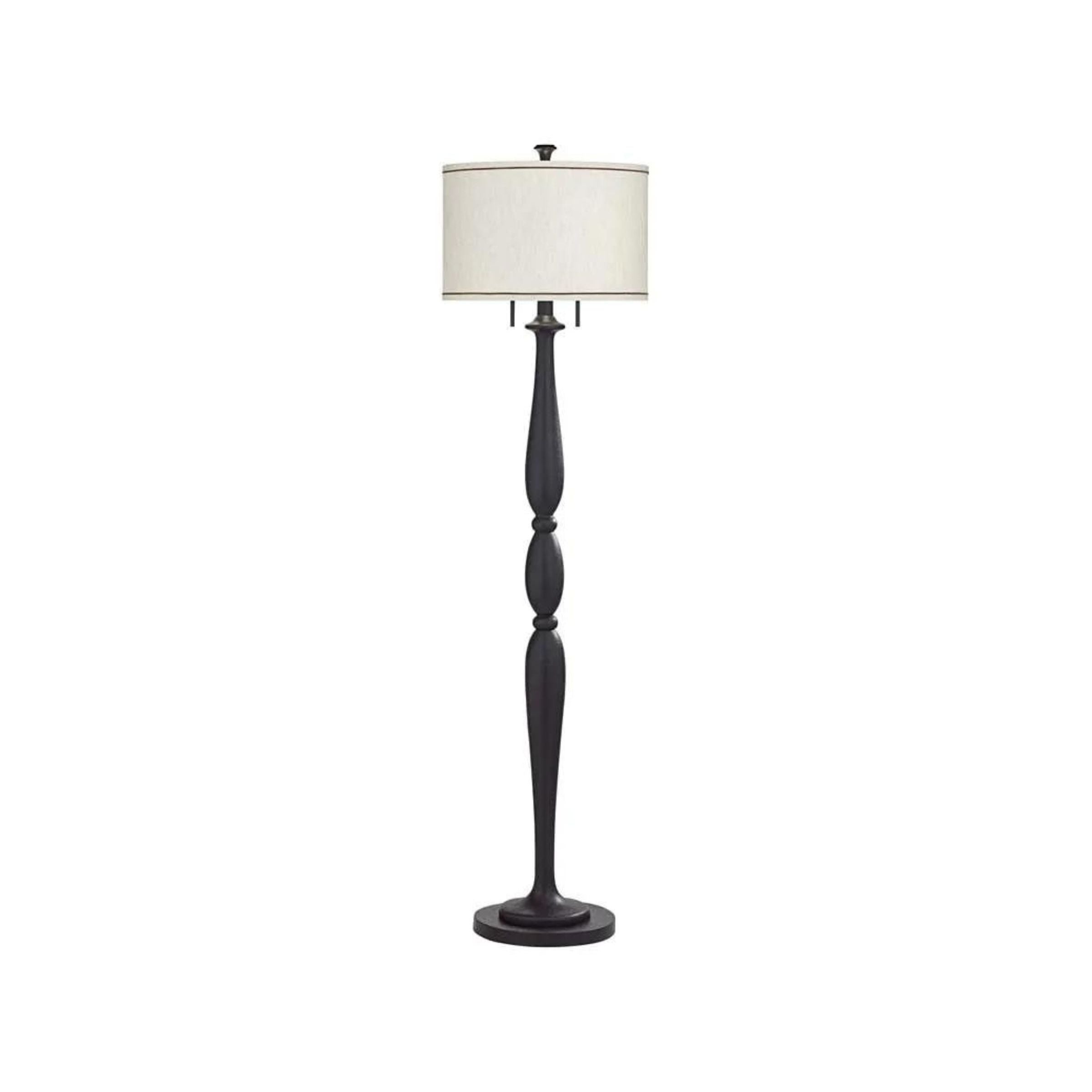 Black Floor Lamp 66"H