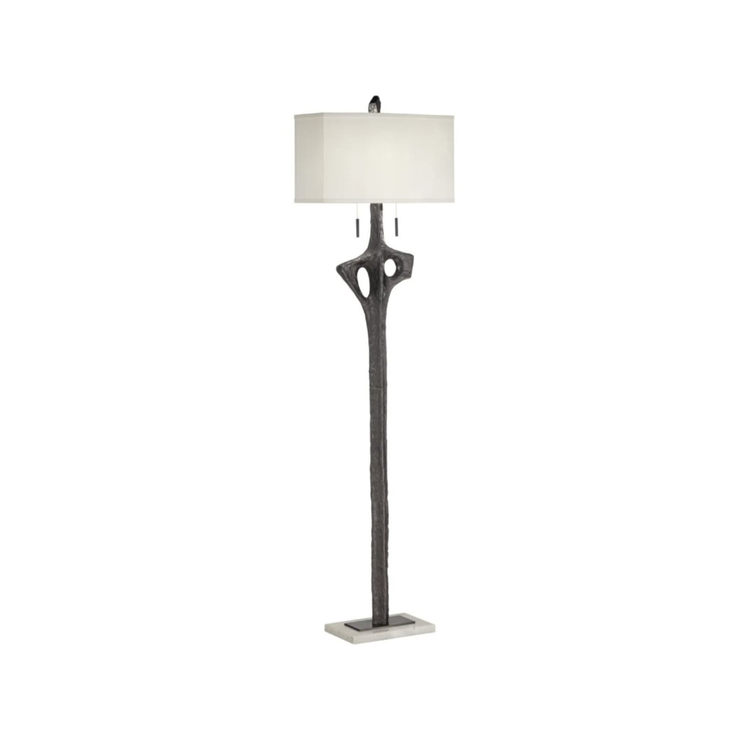 Black Sculpture Floor Lamp 66.75"H