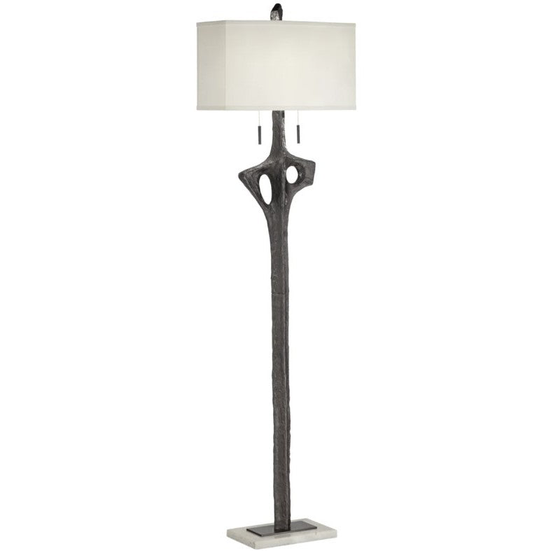 Black Sculpture Floor Lamp 66.75"H