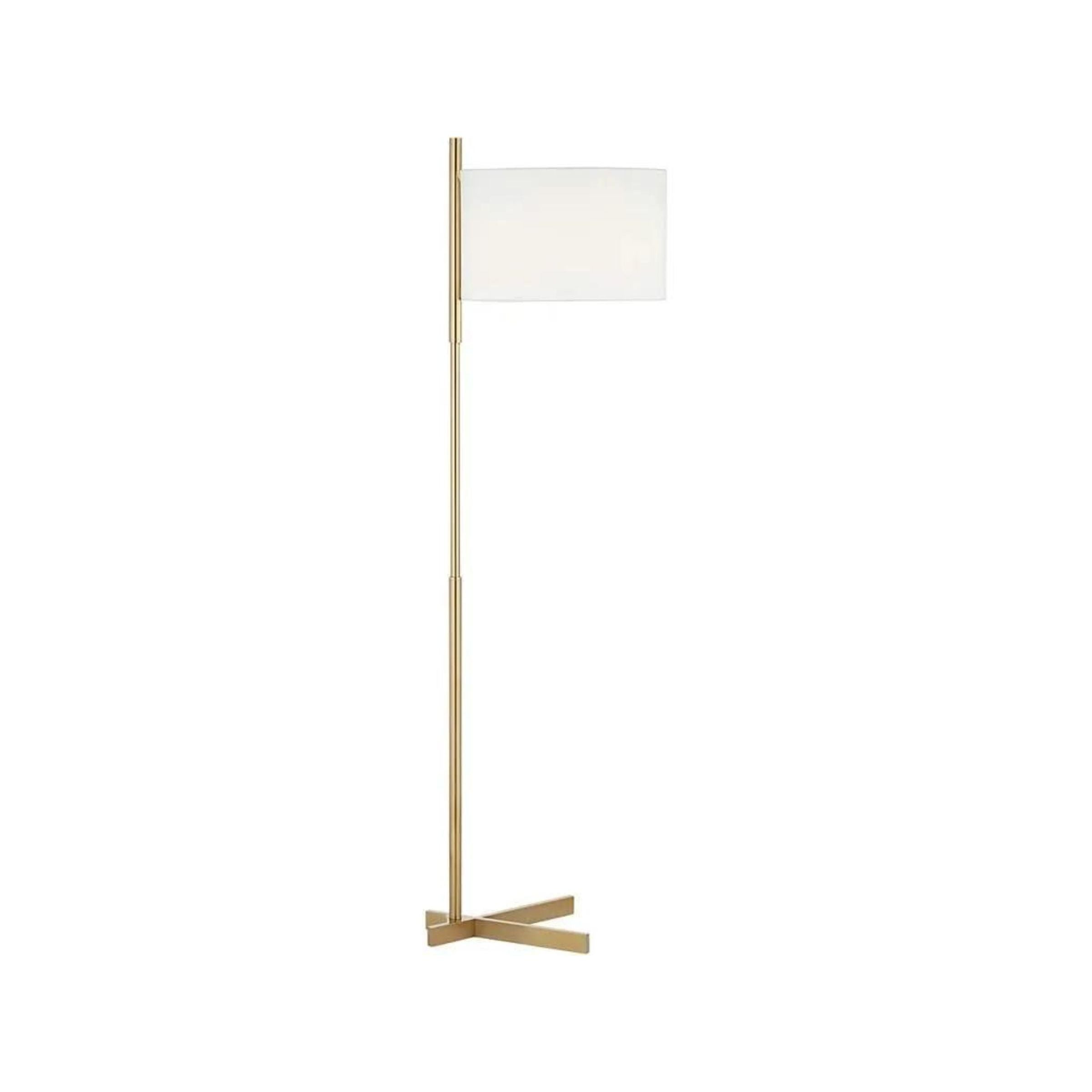 Warm Gold Floor Lamp 64"H