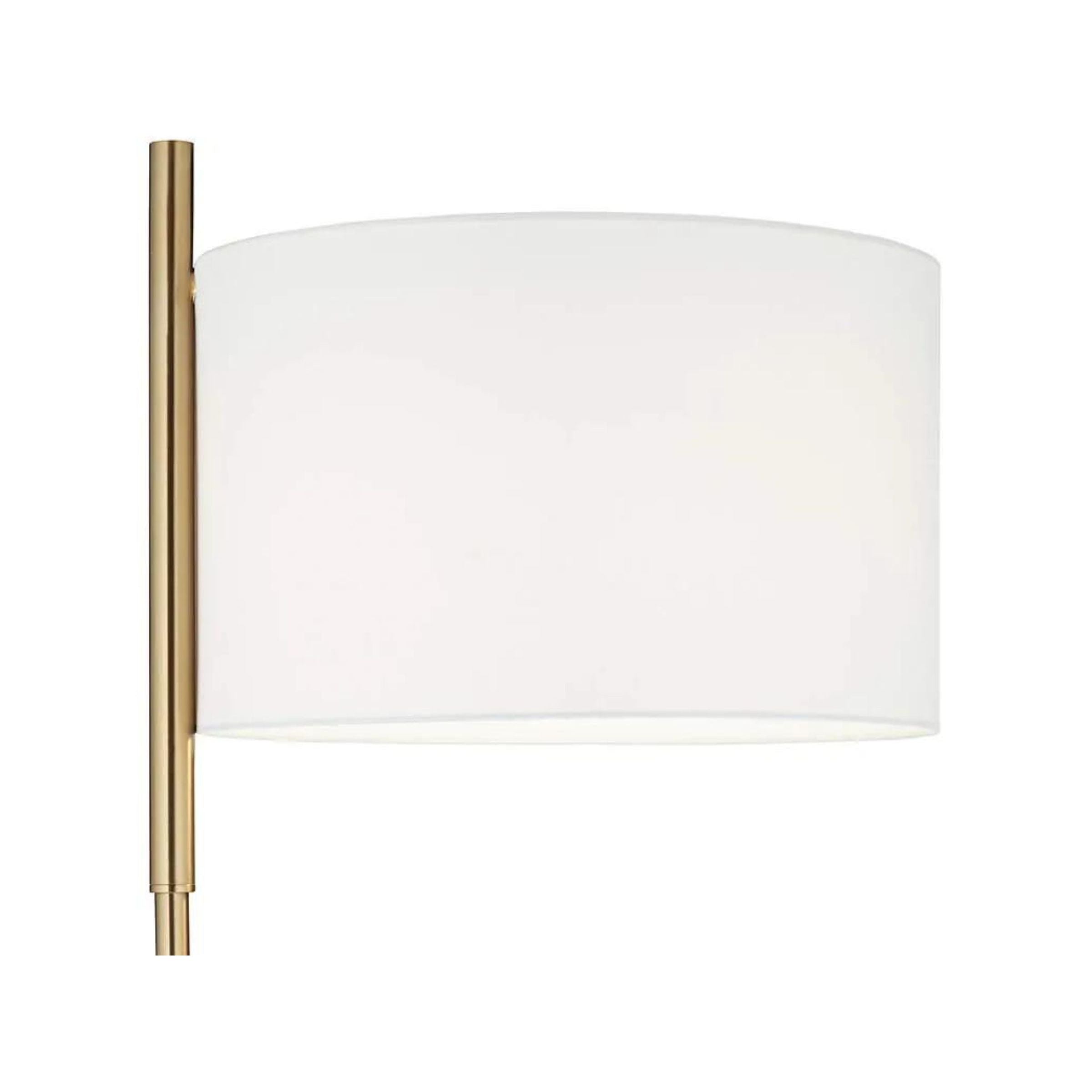 Warm Gold Floor Lamp 64"H