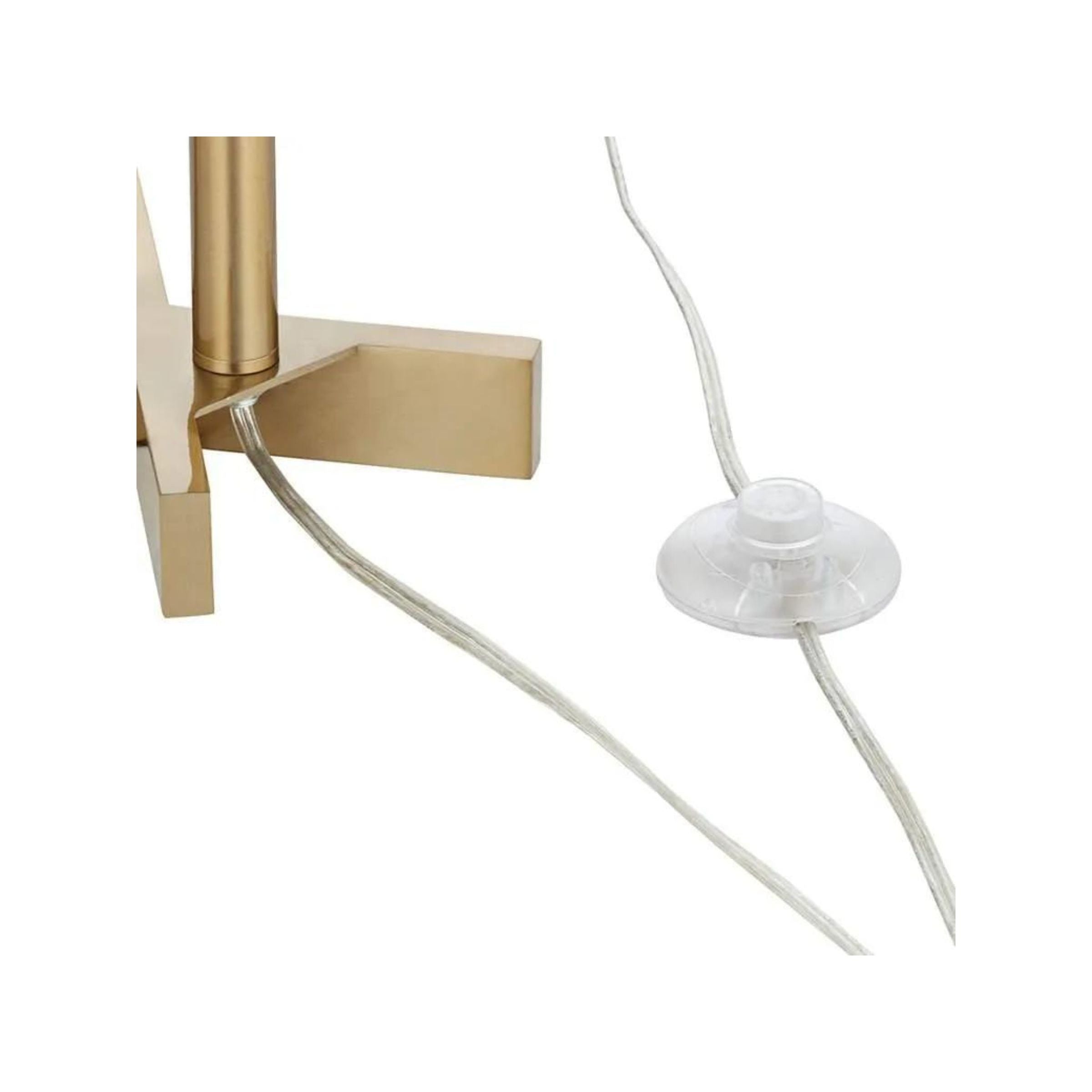 Warm Gold Floor Lamp 64"H