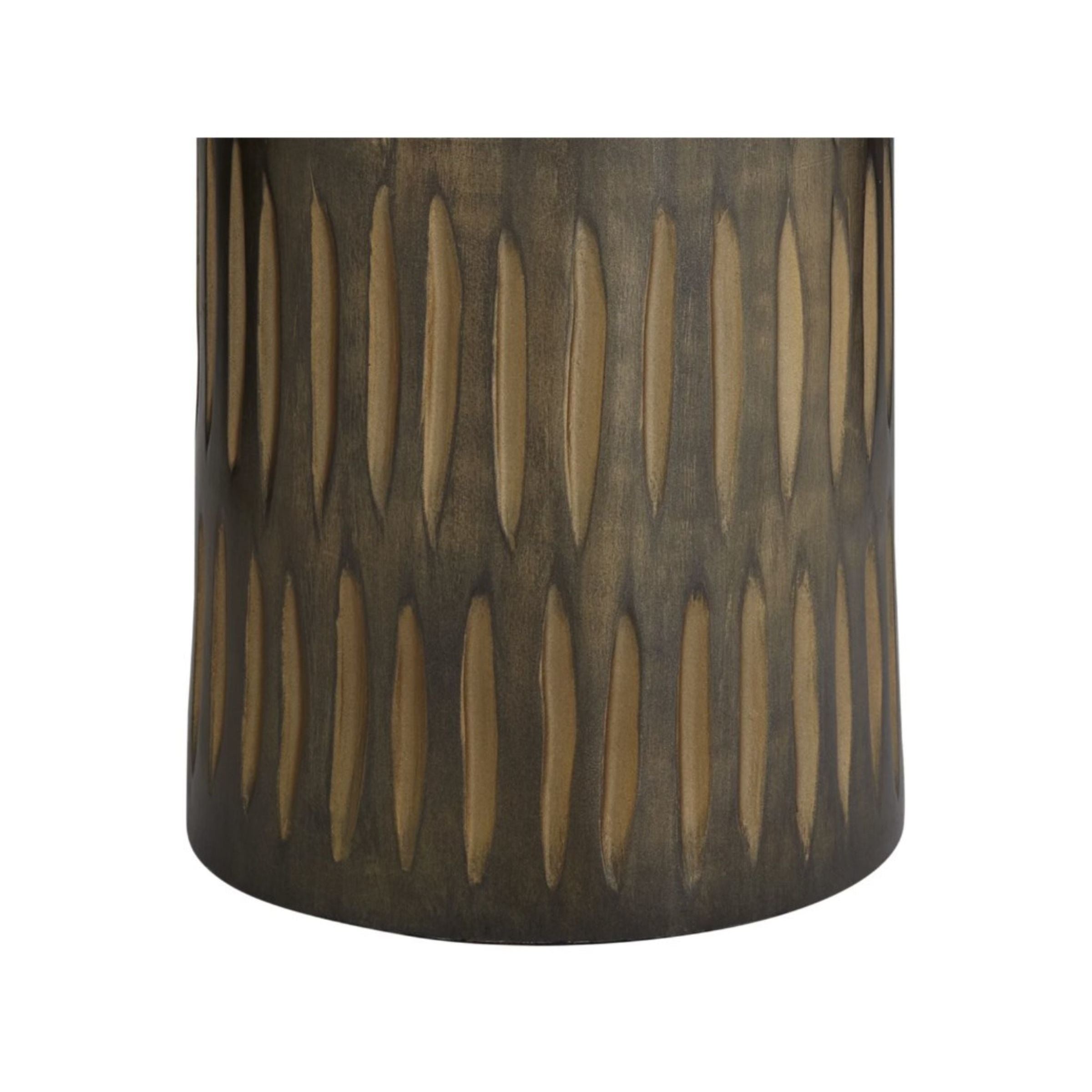 Espresso Carved Floor Lamp 66.5"H