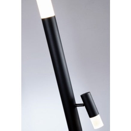 Black LED Reading Floor Lamp 70.75"H