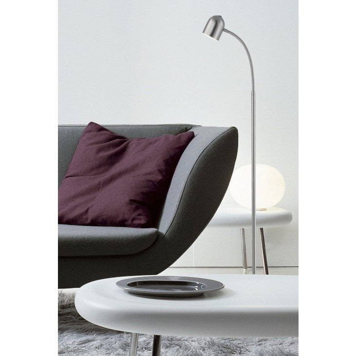Brushed Nickel LED Floor Lamp 51"H
