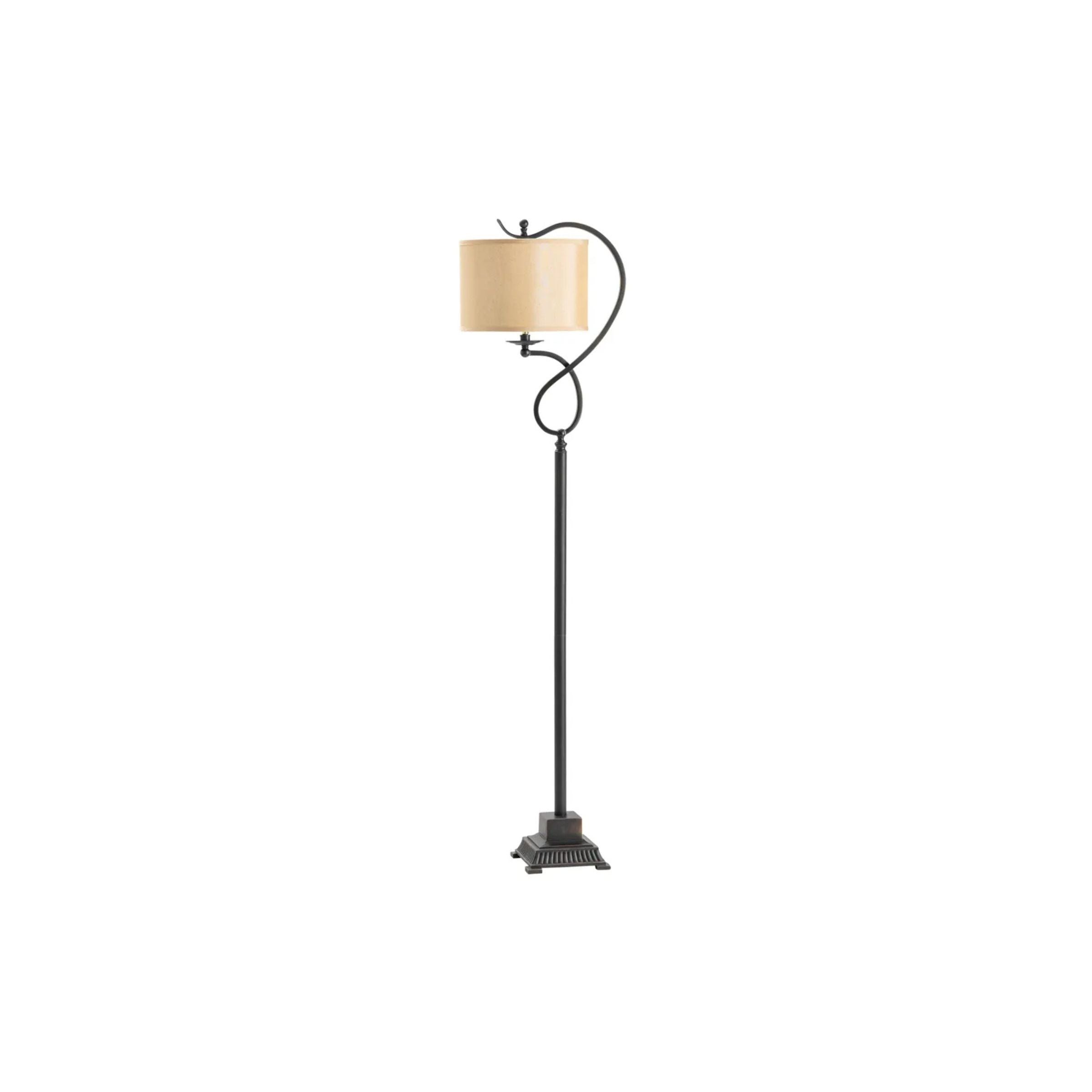 Bronze Twist Floor Lamp 61"H