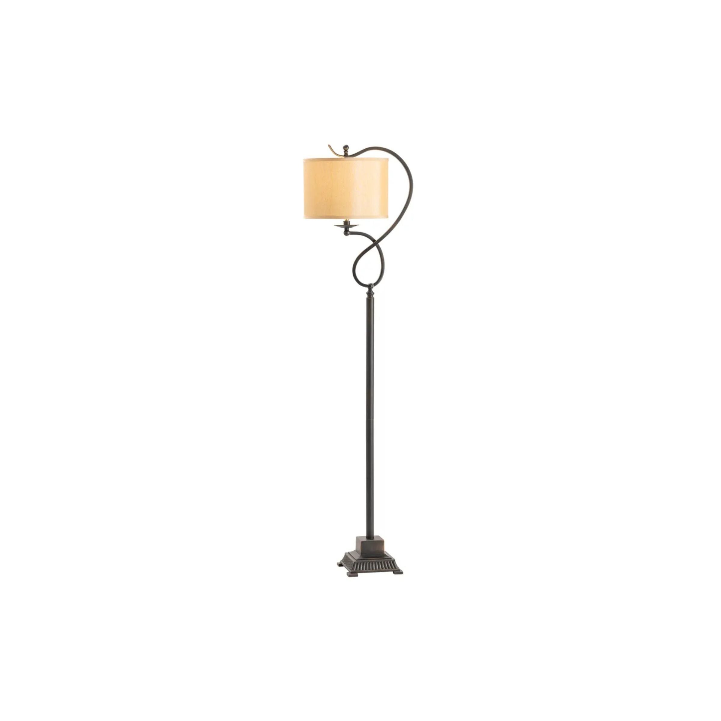 Bronze Twist Floor Lamp 61"H