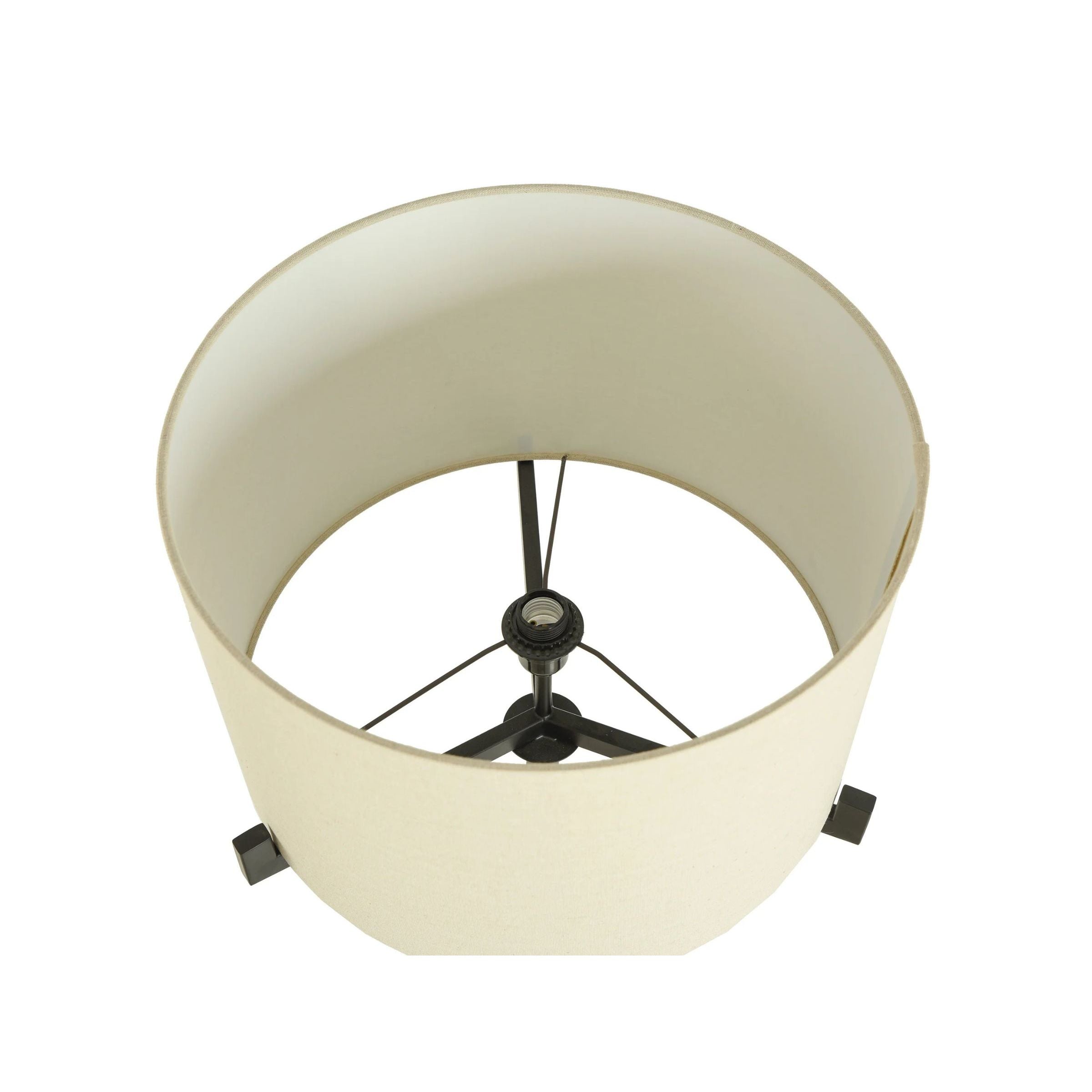 Brushed Black Metal Floor Lamp 63"H