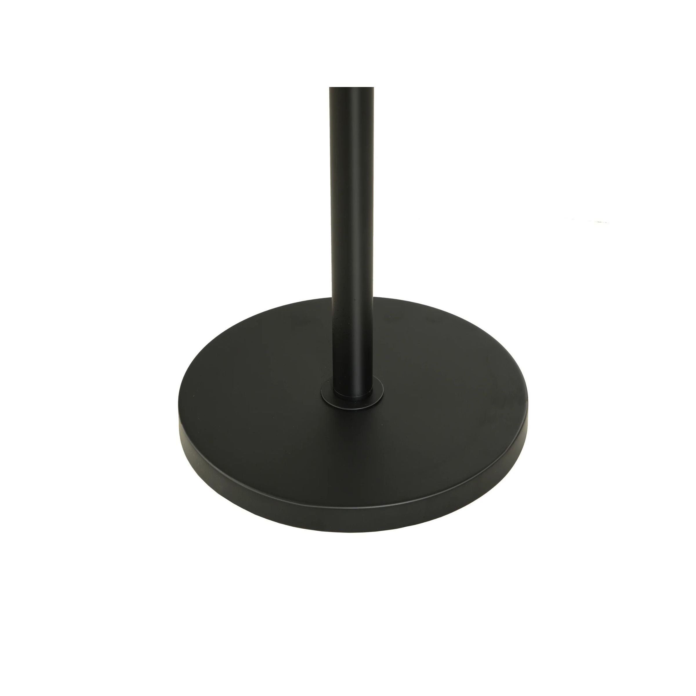 Brushed Black Metal Floor Lamp 63"H