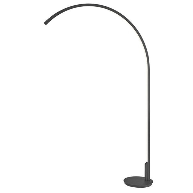Black LED Arc Lamp 74.25"H
