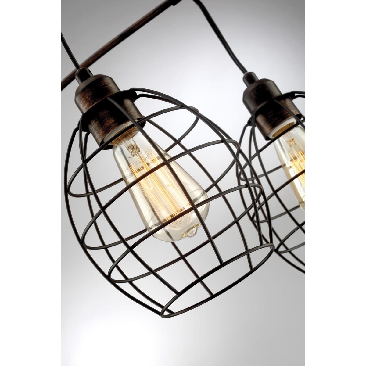 Bronze Caged Shade Arc Lamp Bulbs Included 87.25"H