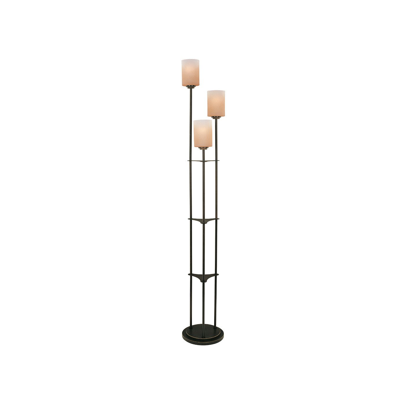 Dalton 3-Light Bronze Uplight Floor Lamp 63"H