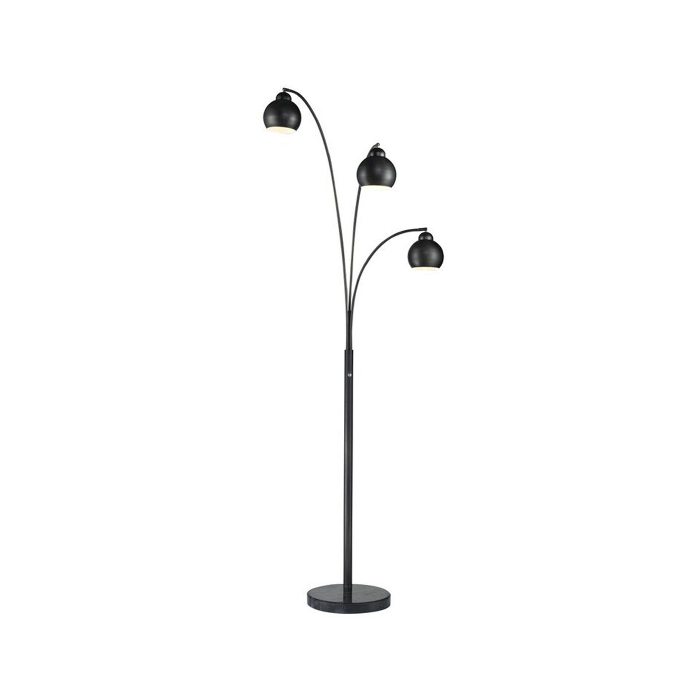 Tri-Light Bronze Floor Arc Lamp 83"H