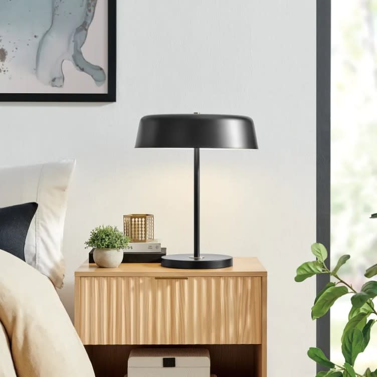 Black Metal Desk Lamp 19"H