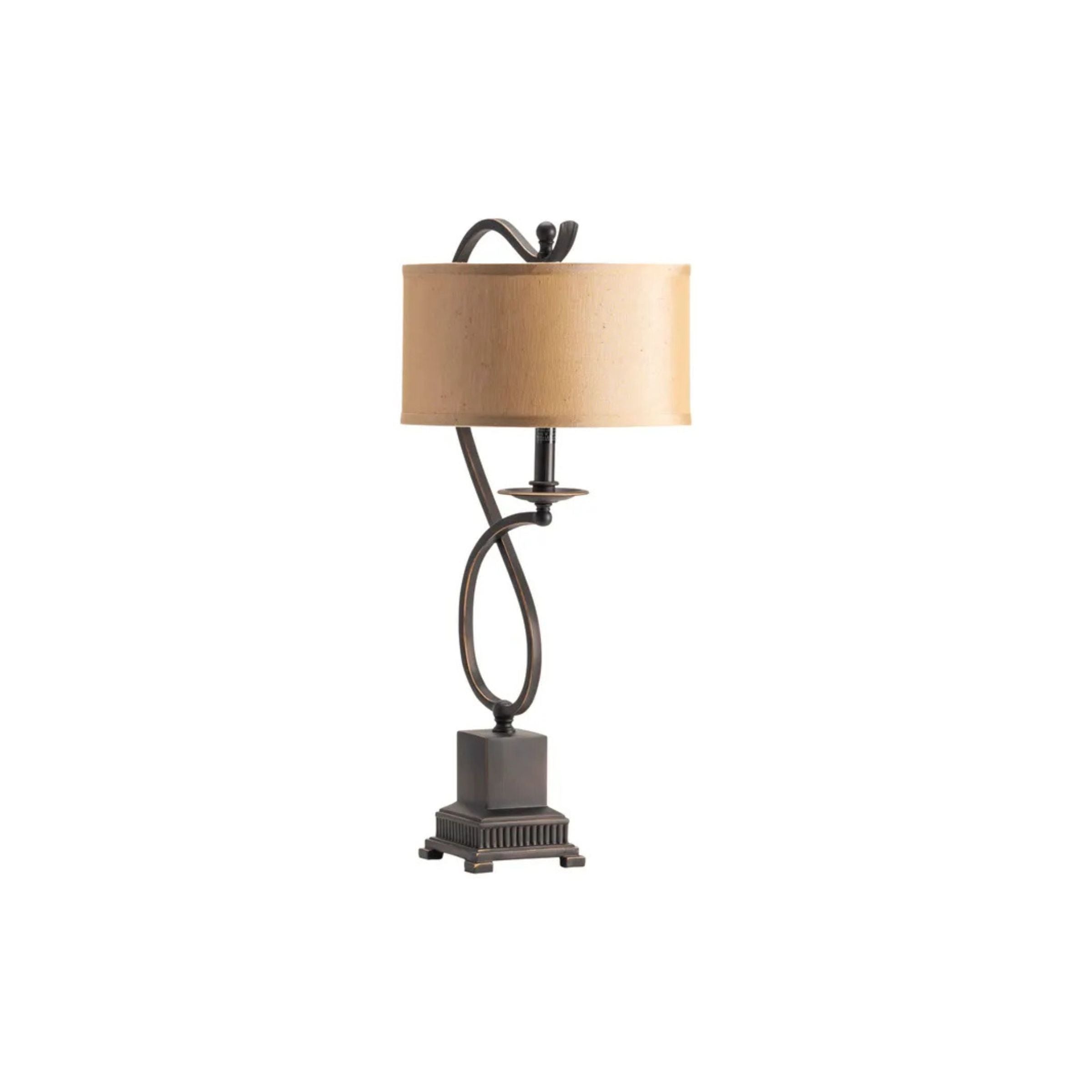 Bronze Twist Table Lamp 27"H