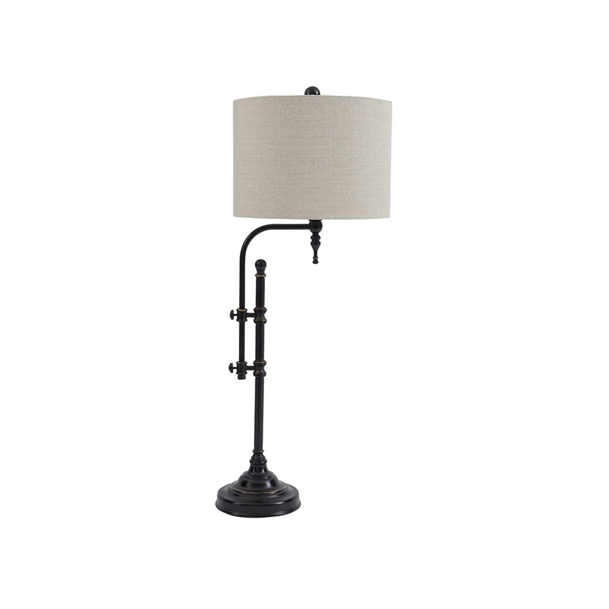 Black Metal Table Lamp 34"H
