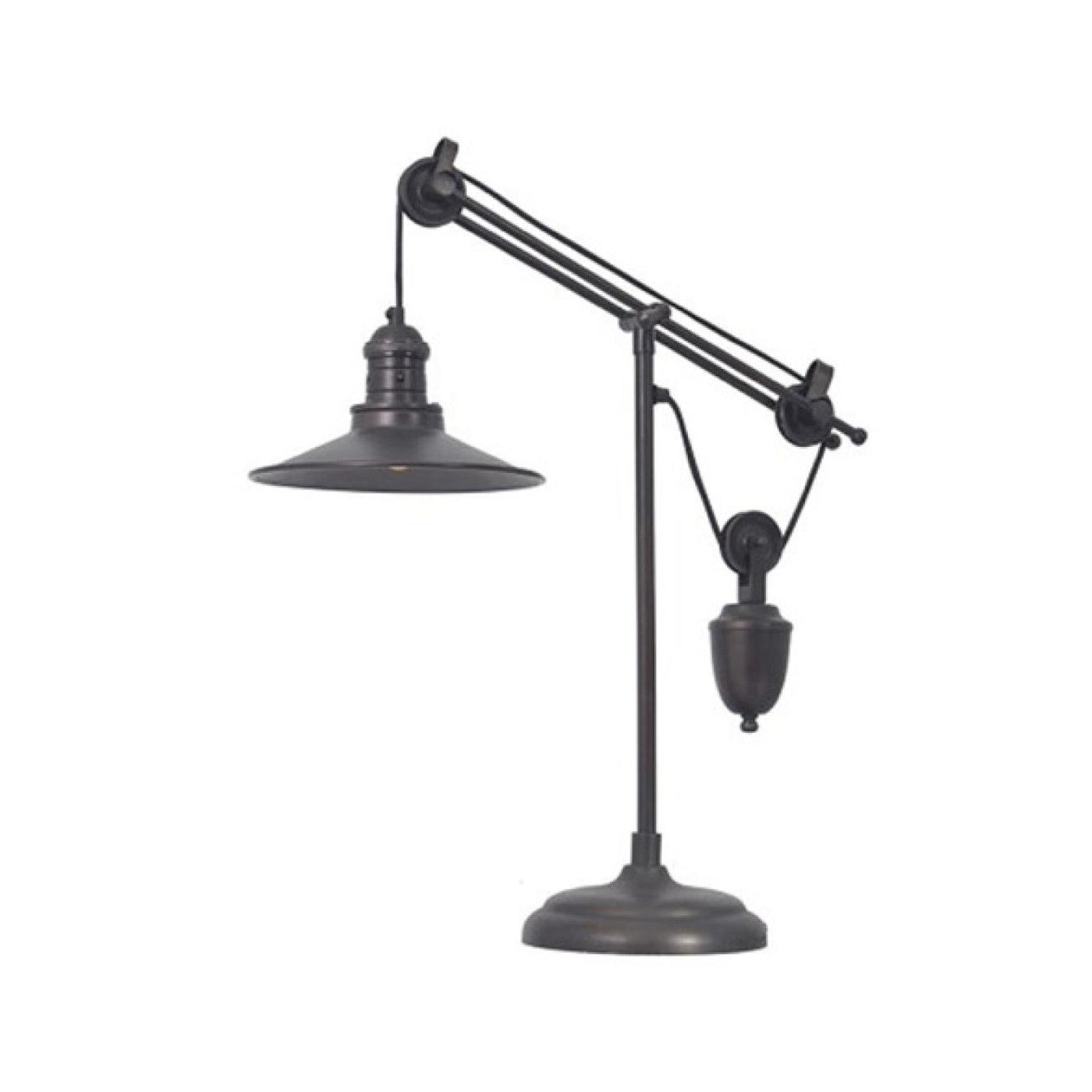 Bronze Metal Urban Pulley Desk Lamp 29.5"H