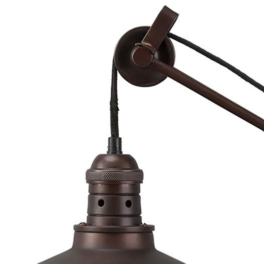 Bronze Metal Urban Pulley Desk Lamp 29.5"H