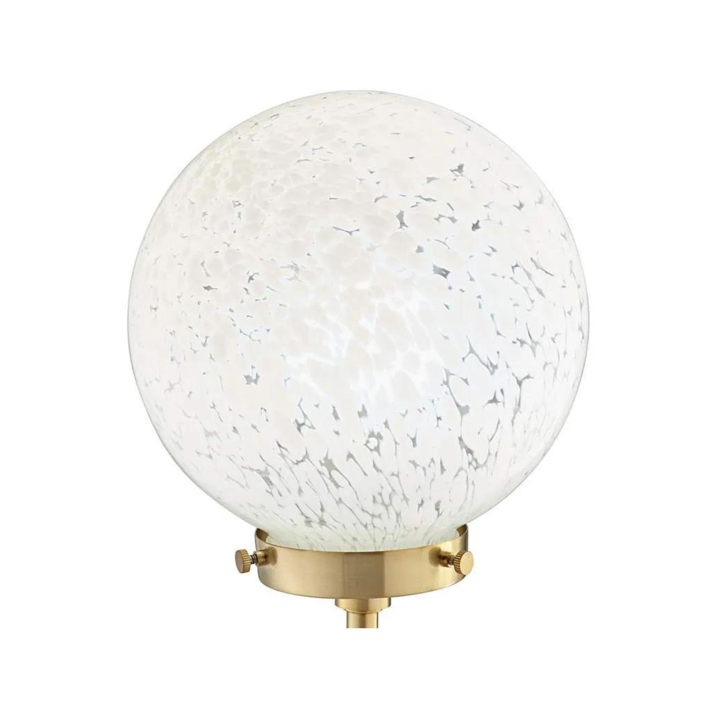 Gold 2-Lite Globe Table Lamp With LED Bulbs 30"H