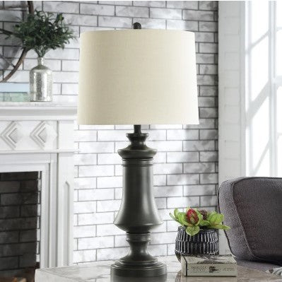 Bronze Metal Table Lamp 31"H