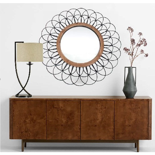 Bronze Crossed Arm Table Lamp 29"H