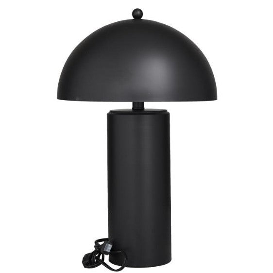 Black Metal Accent Table Lamp 22"H