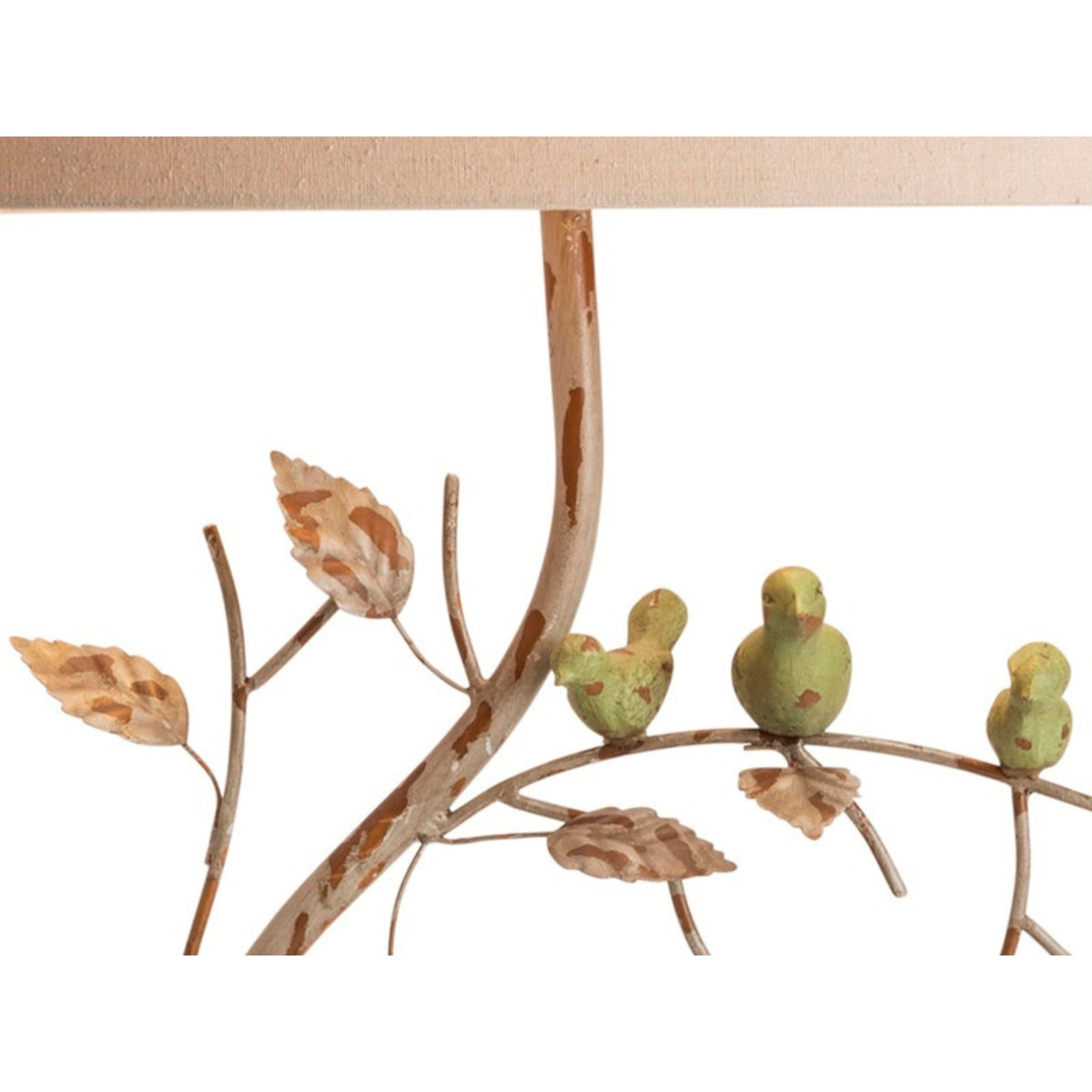Birds Metal Accent Table Lamp 23"H