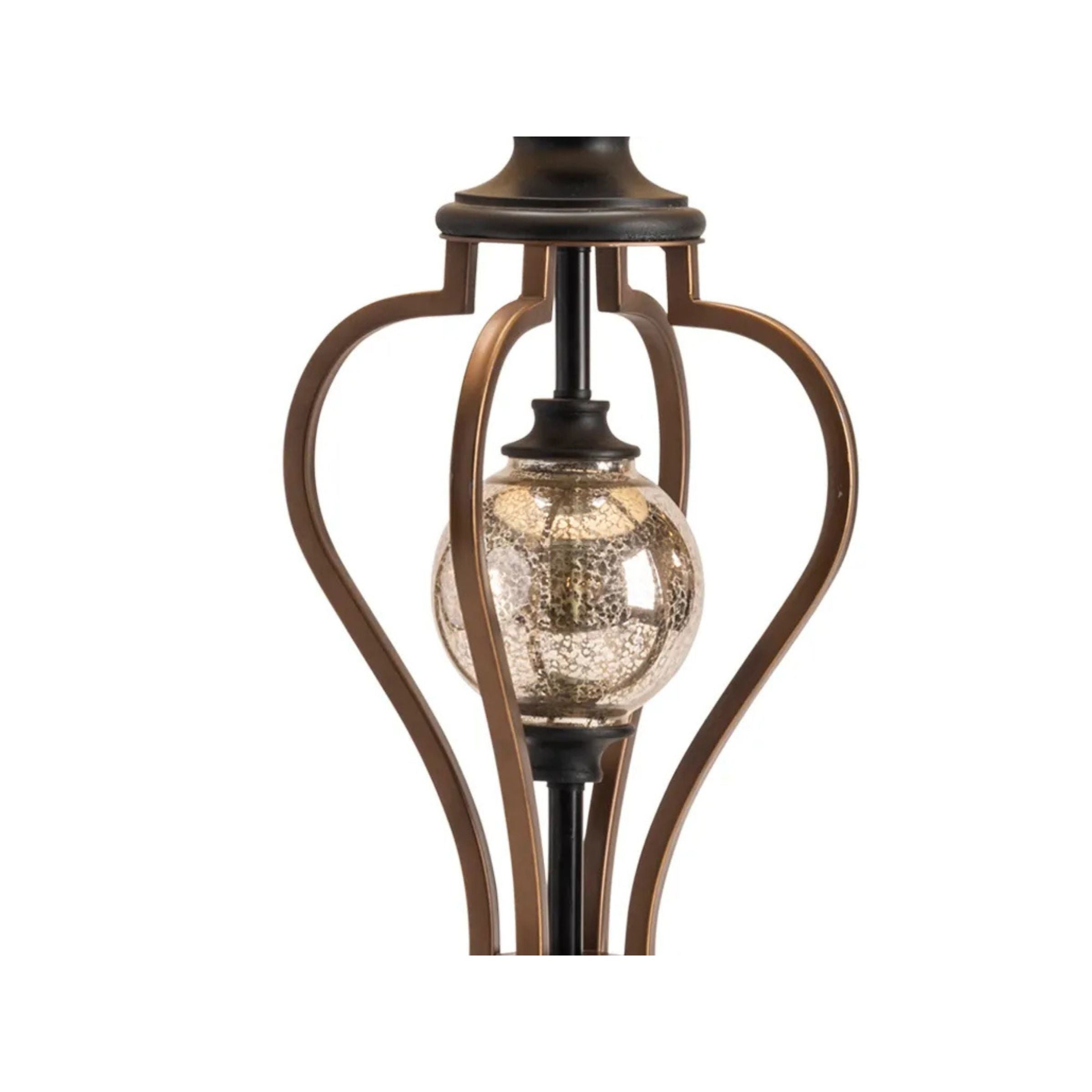 Mercury Glass Ball Table Lamp 36.5"H