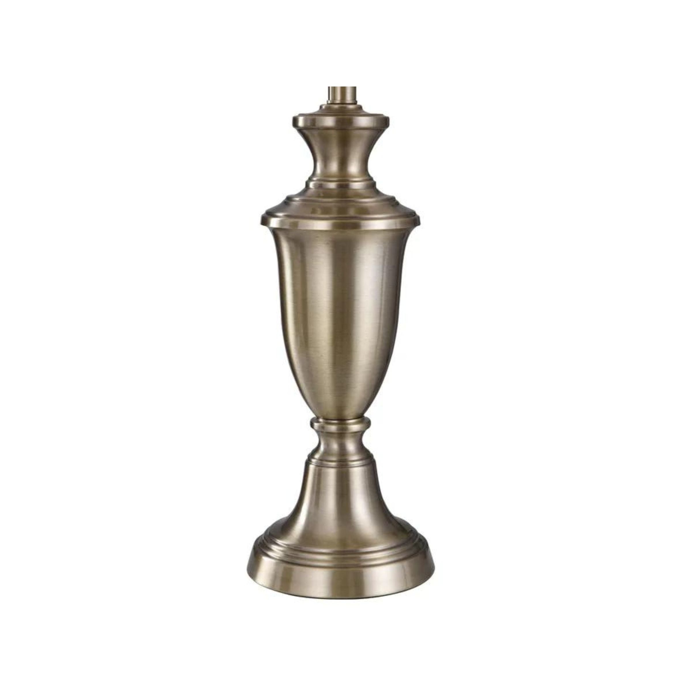 Pair of Antique Brass Finished Table Lamps 30.5"H