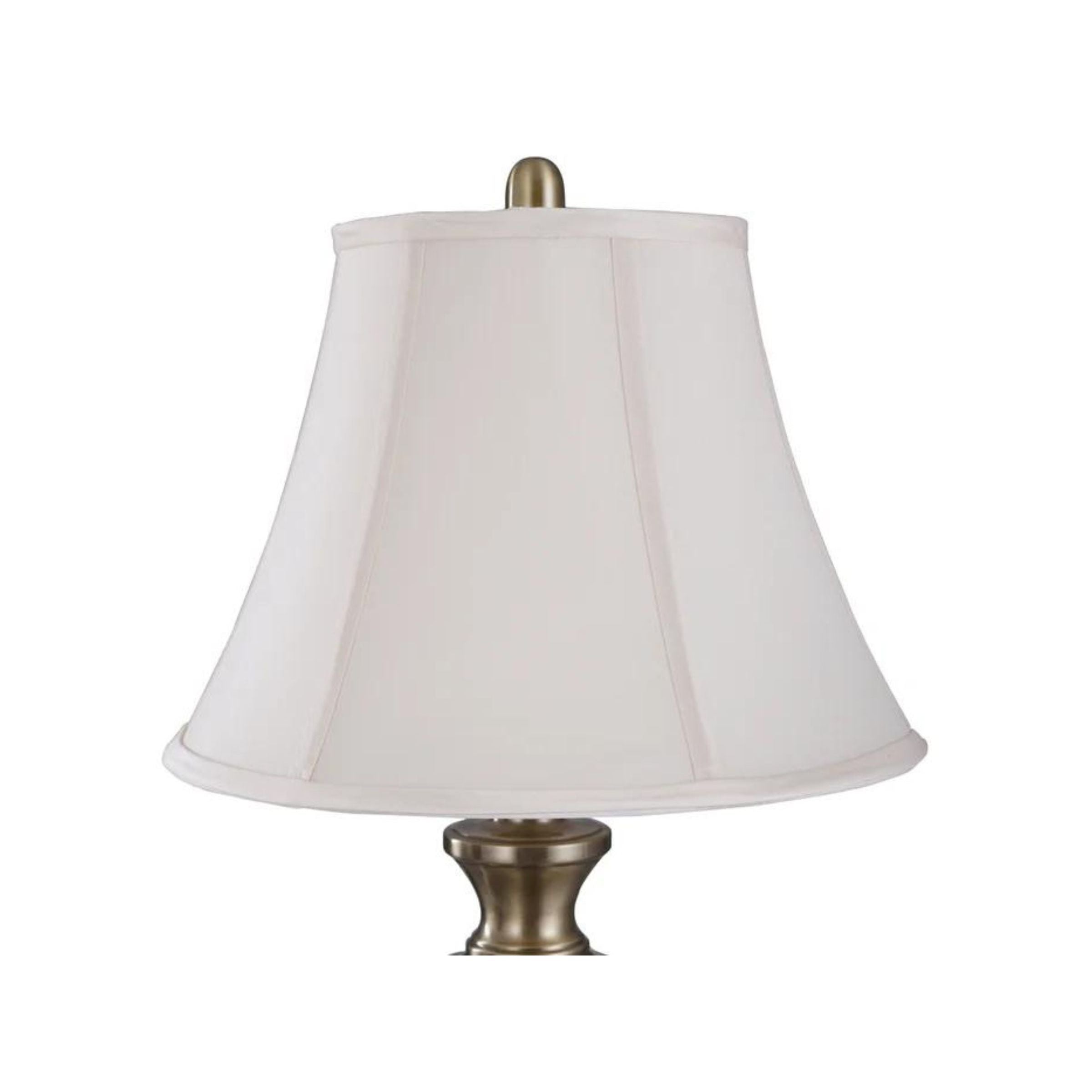 Pair of Antique Brass Finished Table Lamps 30.5"H