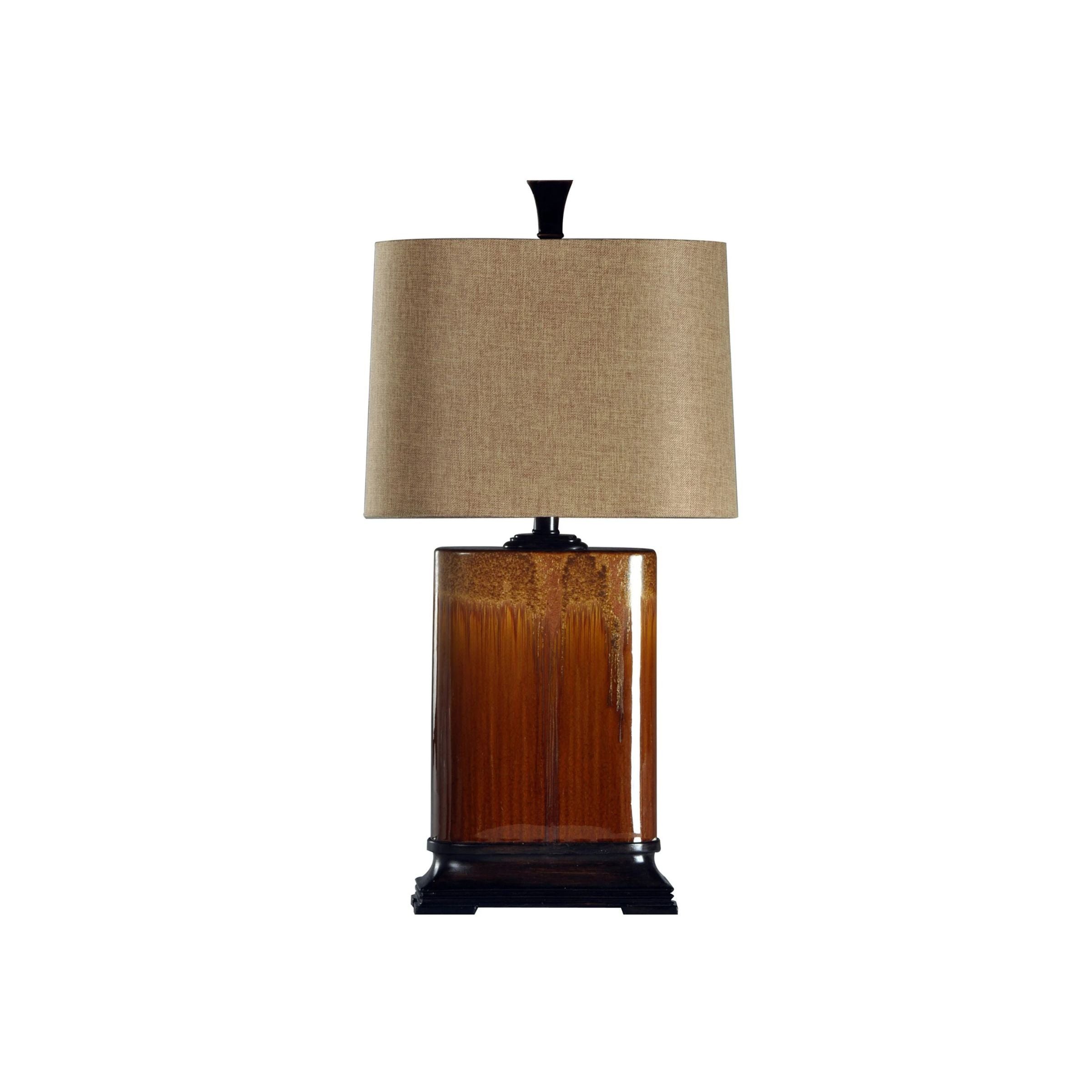 Caramel Ceramic Table Lamp 31.5"H