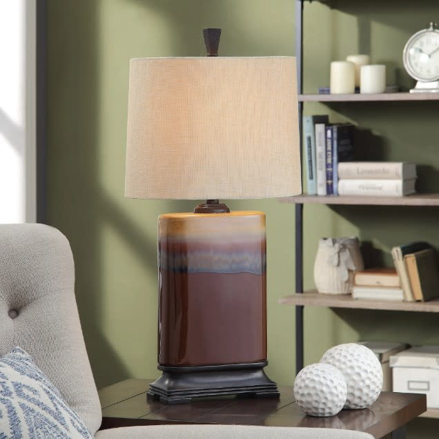 Caramel Ceramic Table Lamp 31.5"H