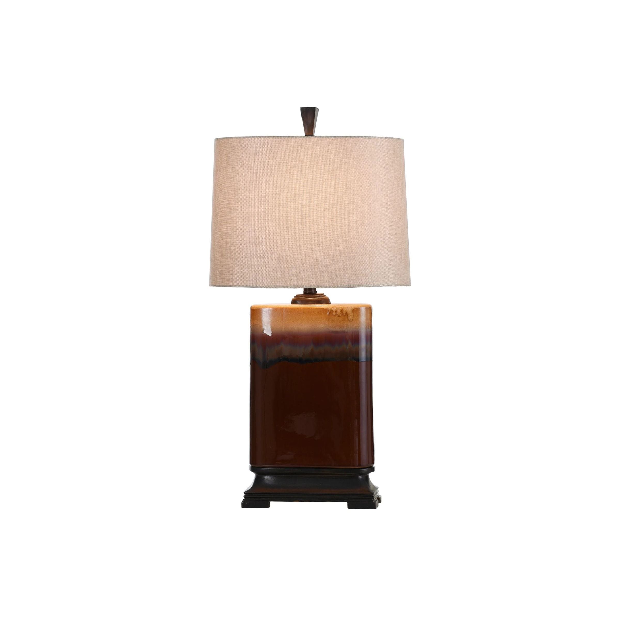 Caramel Ceramic Table Lamp 31.5"H
