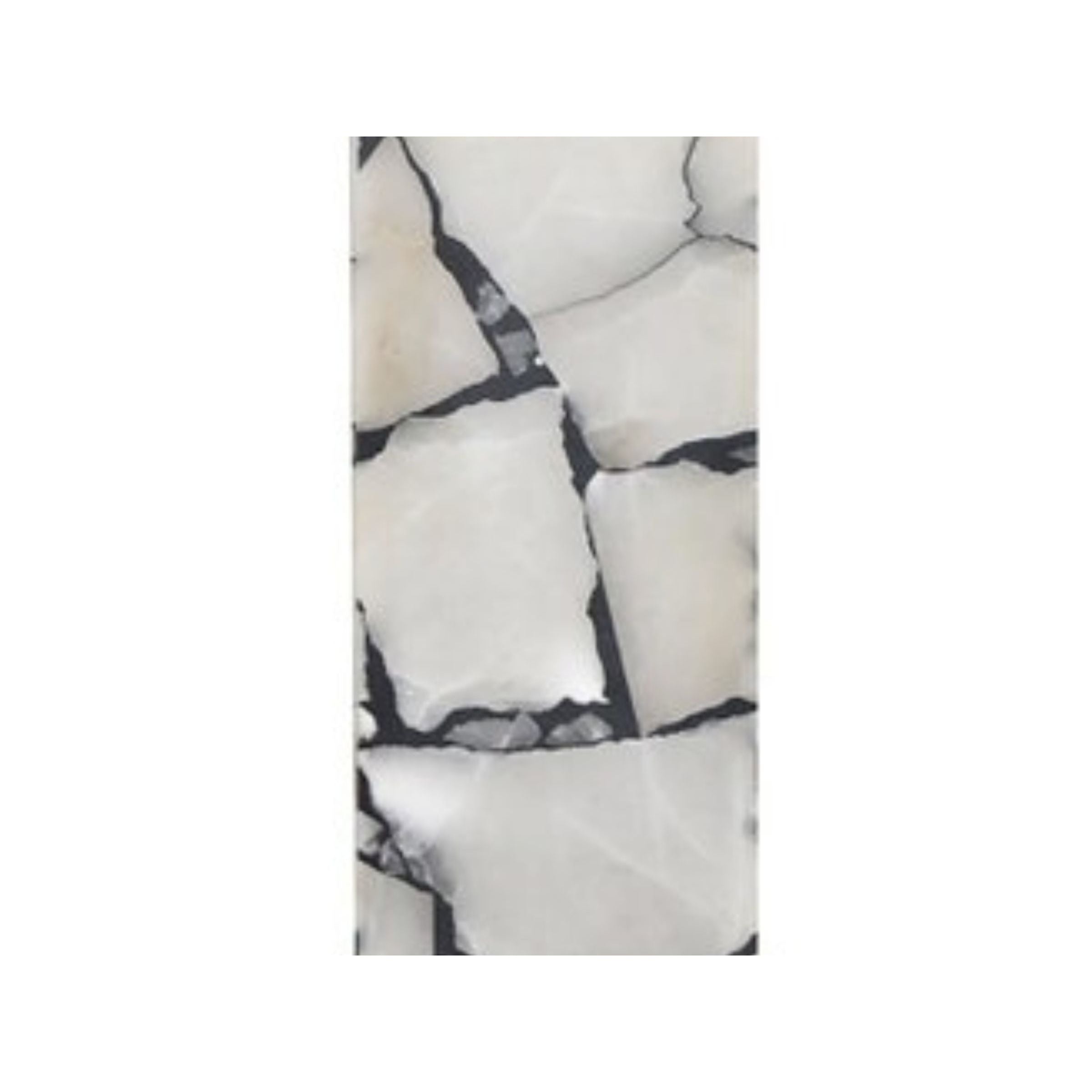 Black and White Marble Nitelite Table Lamp 27.5"H