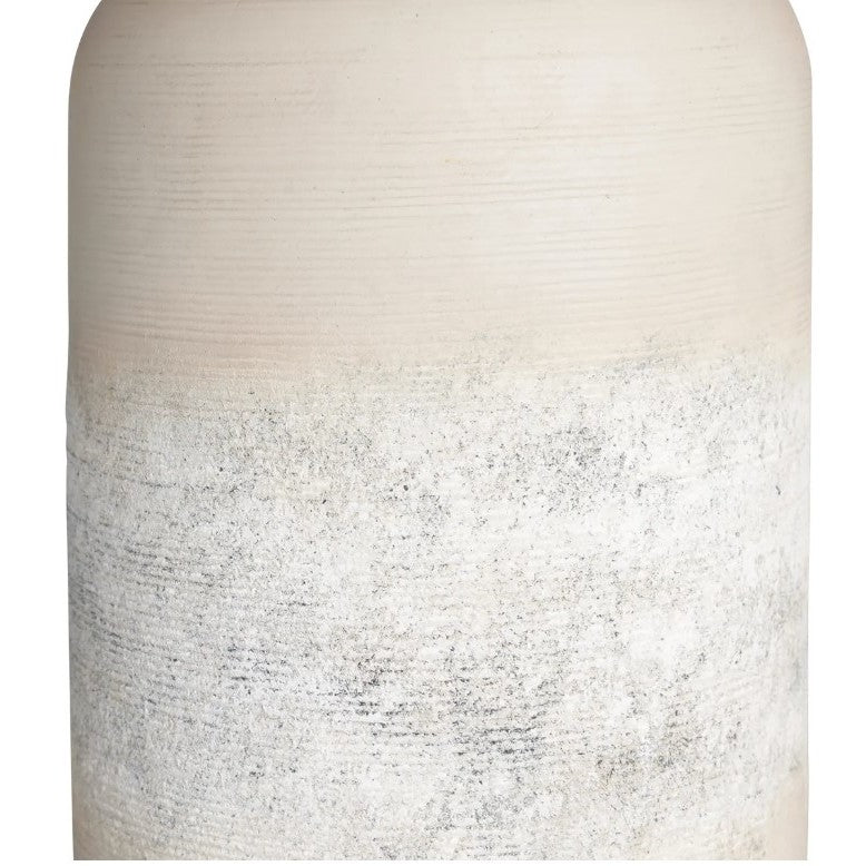 Two Tone Cream Ceramic Table Lamp 28.75"H
