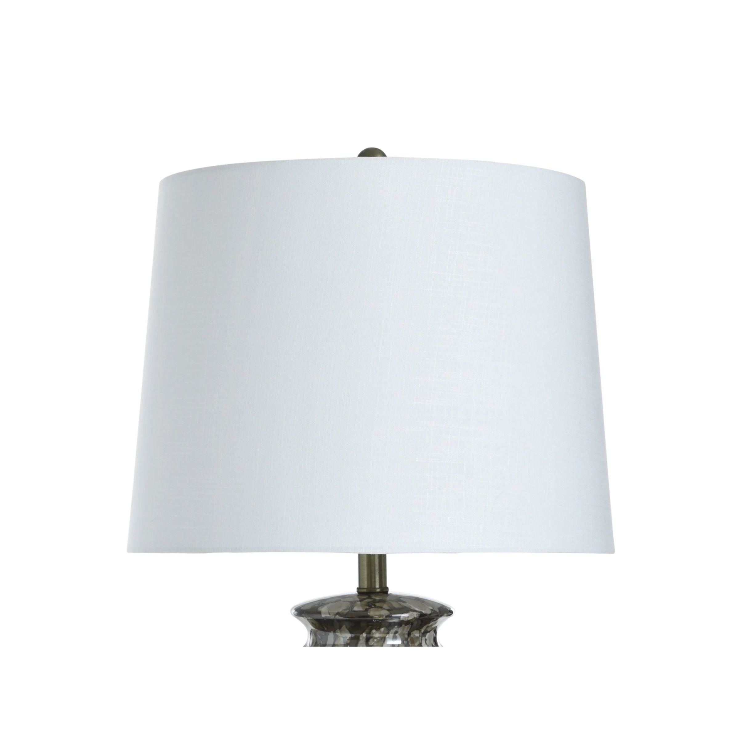 Brown Speckled Reactive Glaze Ceramic Table Lamp 31.5"H