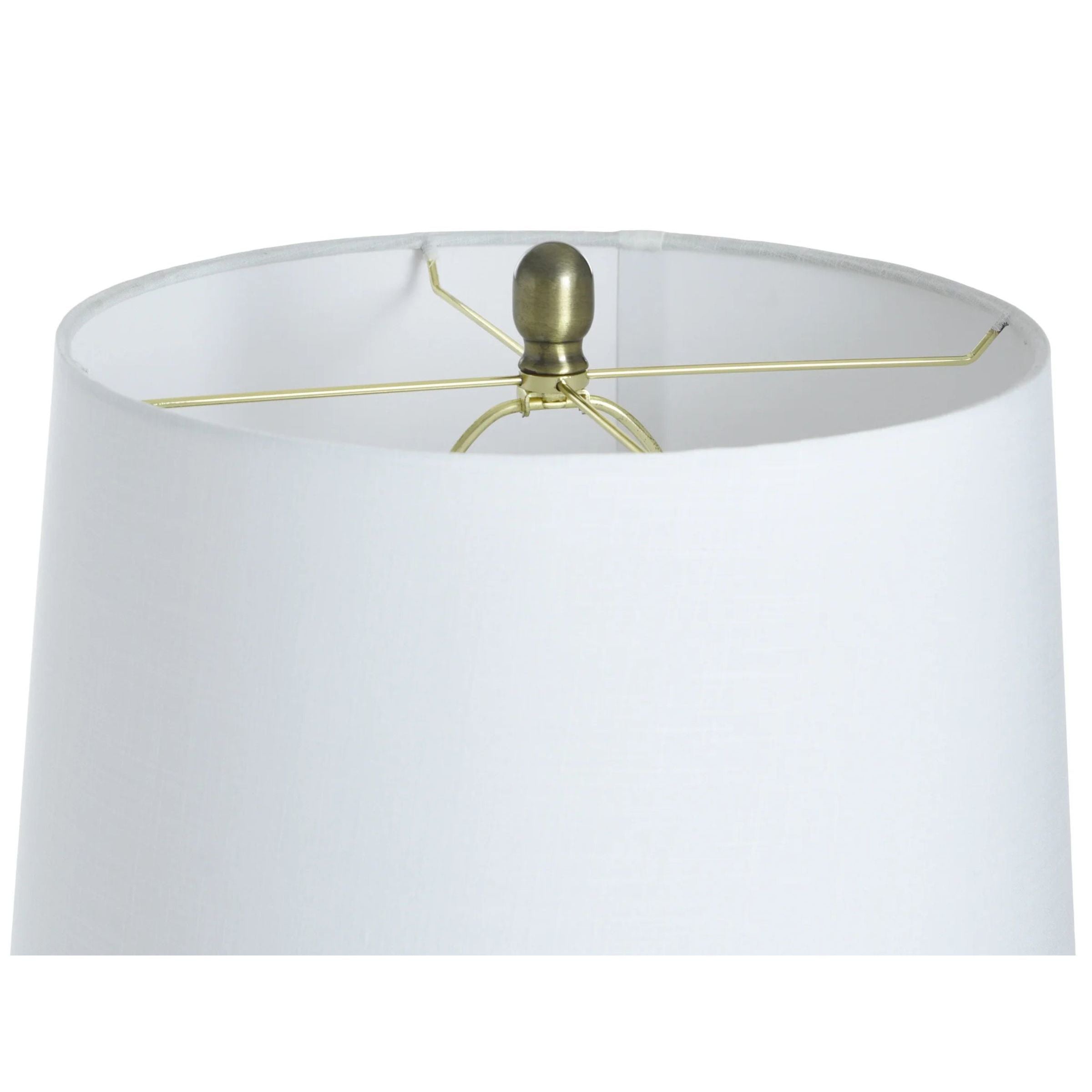 Brown Speckled Reactive Glaze Ceramic Table Lamp 31.5"H
