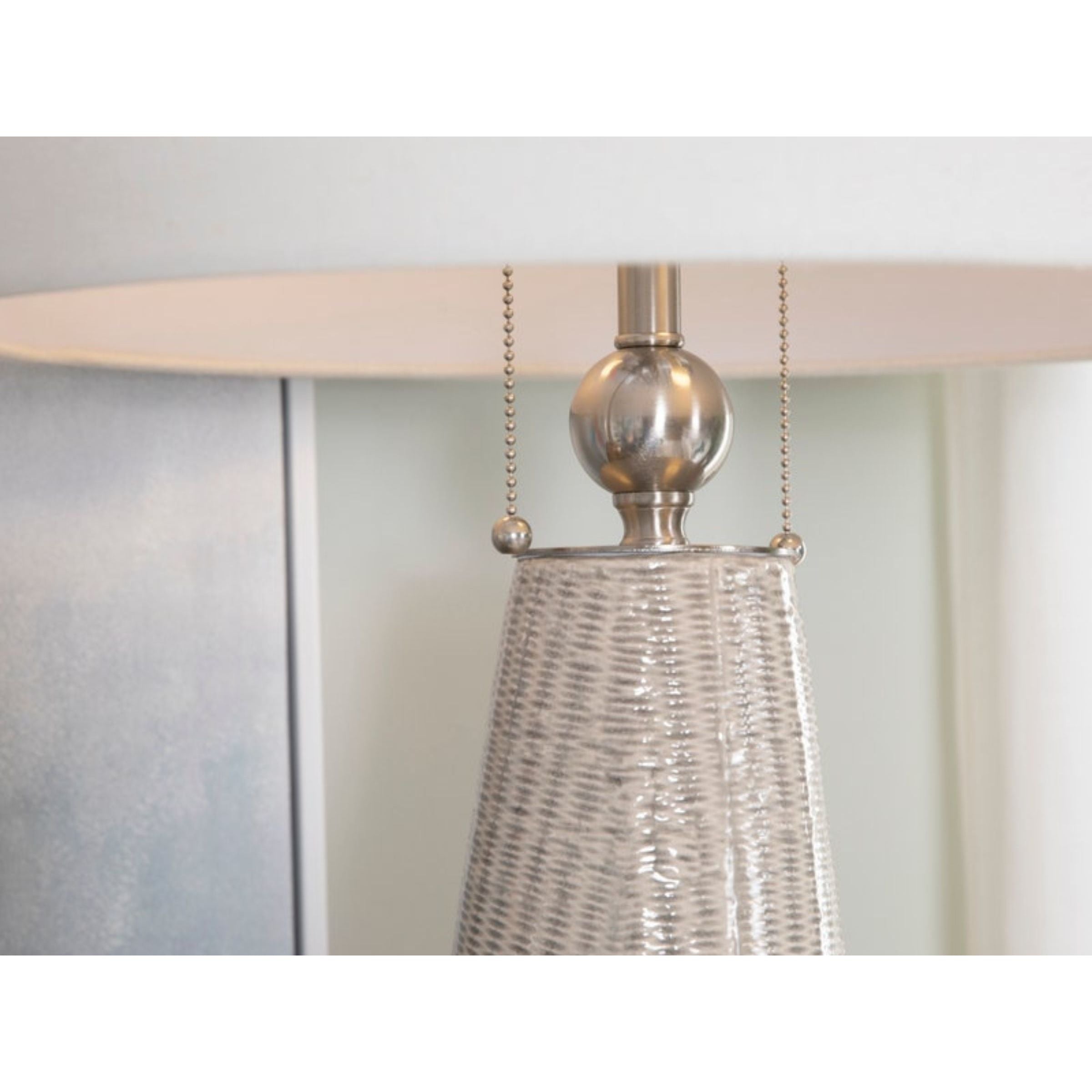 Tan Ceramic Table Lamp 36"H