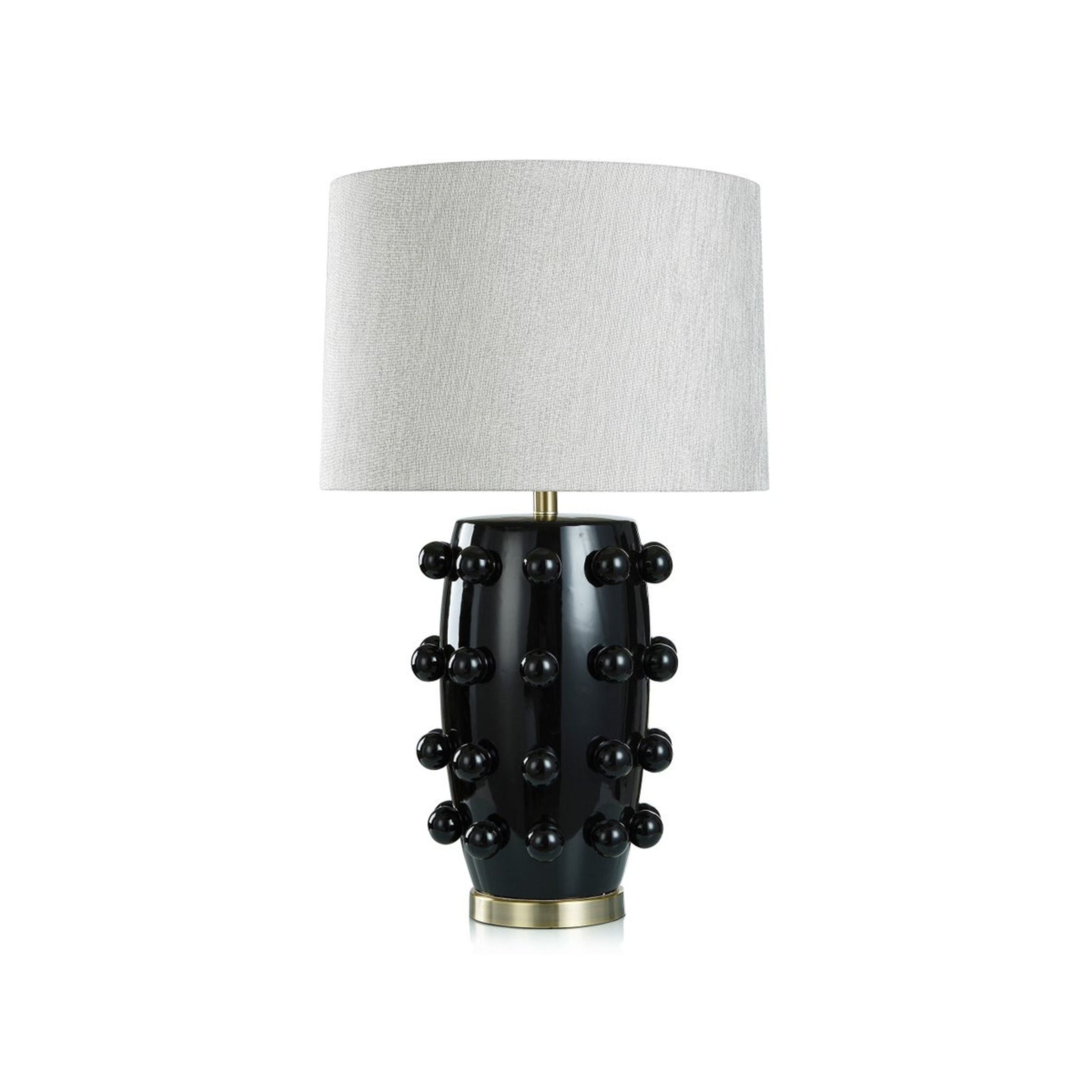 Black Ceramic Table Lamp 30.5"H