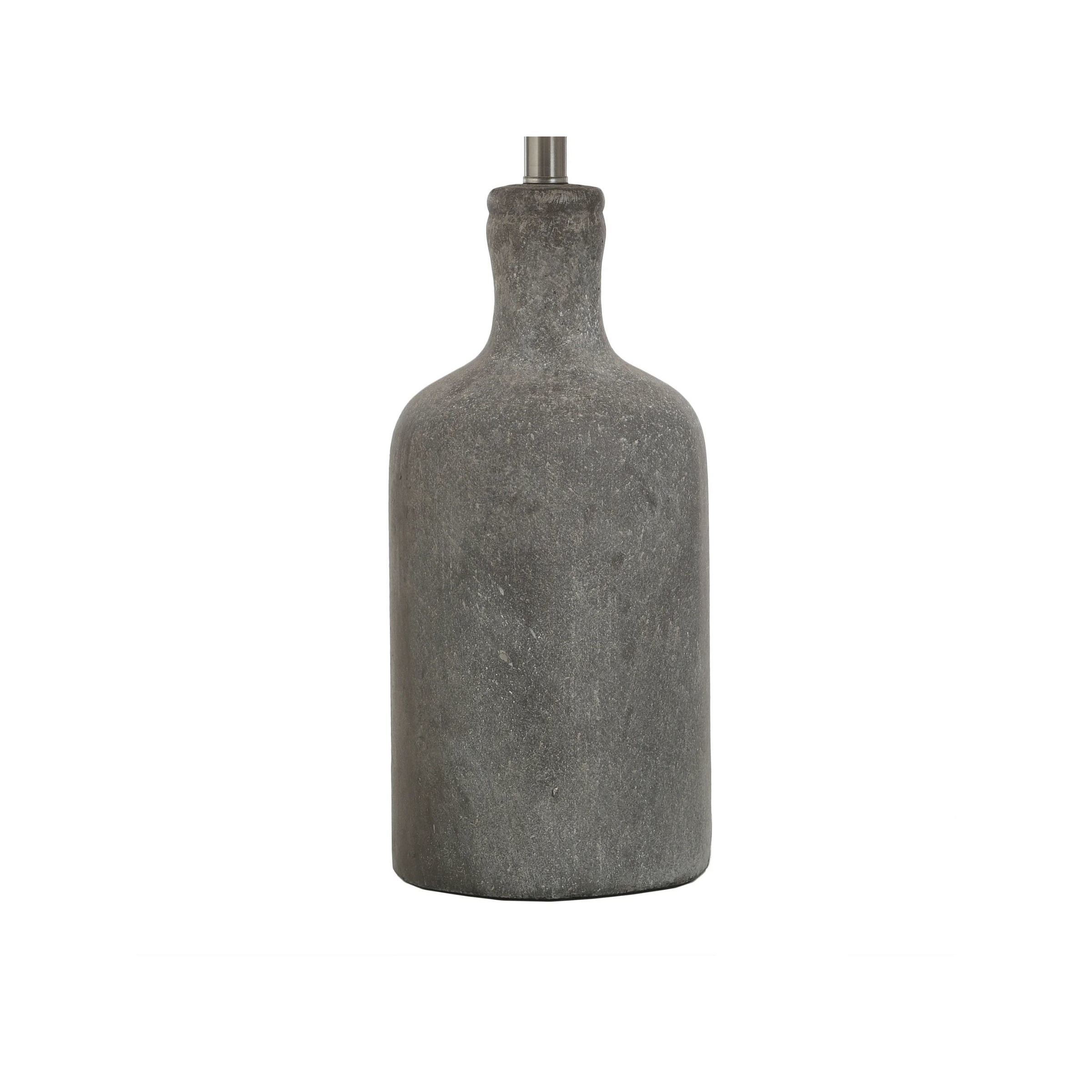 Brown Concrete Table Lamp 30"H