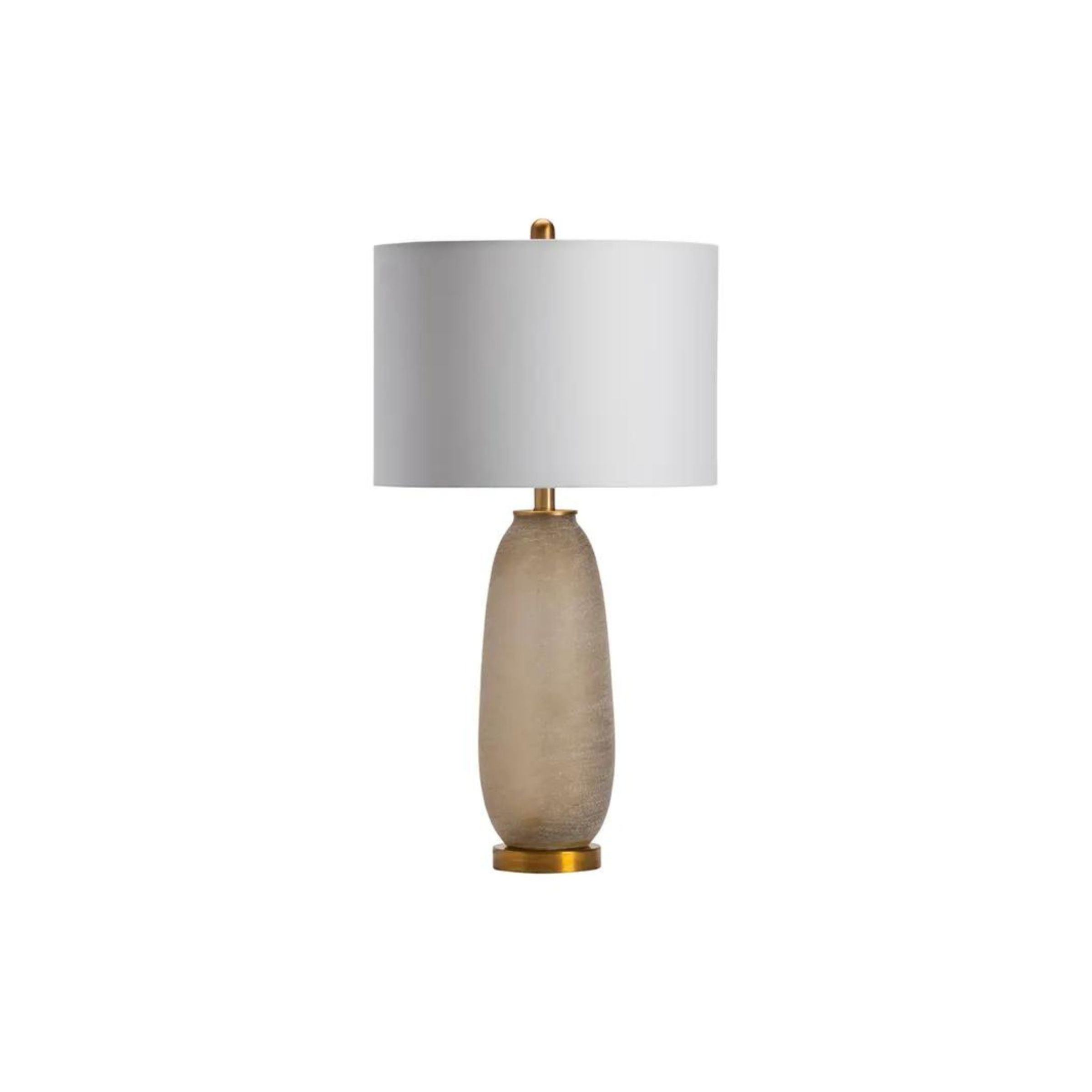 Gold Textured Glass Table Lamp 30.25"H